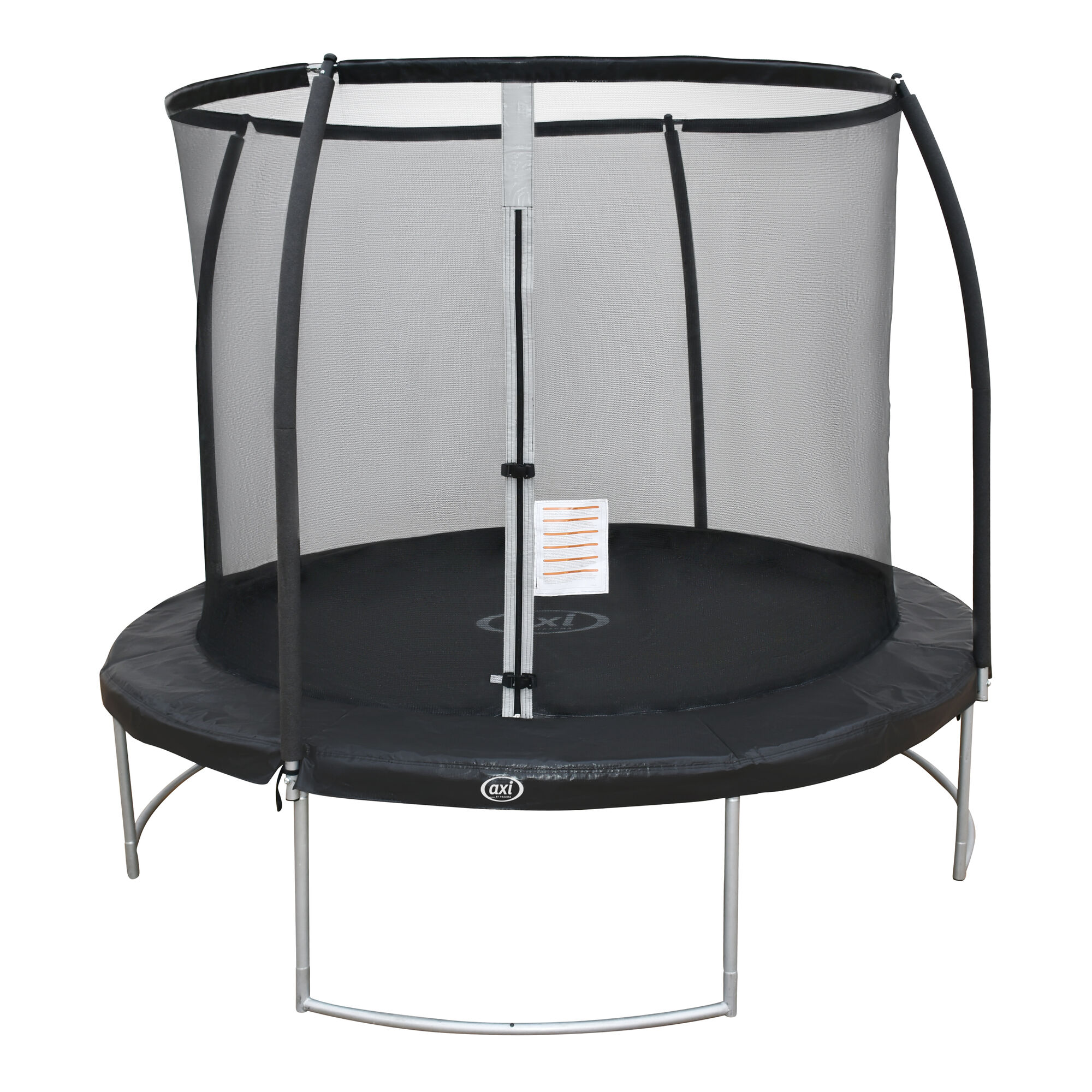 AXI Boston Trampoline met veiligheidsnet Ø 244 cm Zwart - Inground & Onground op palen – Rond 8ft