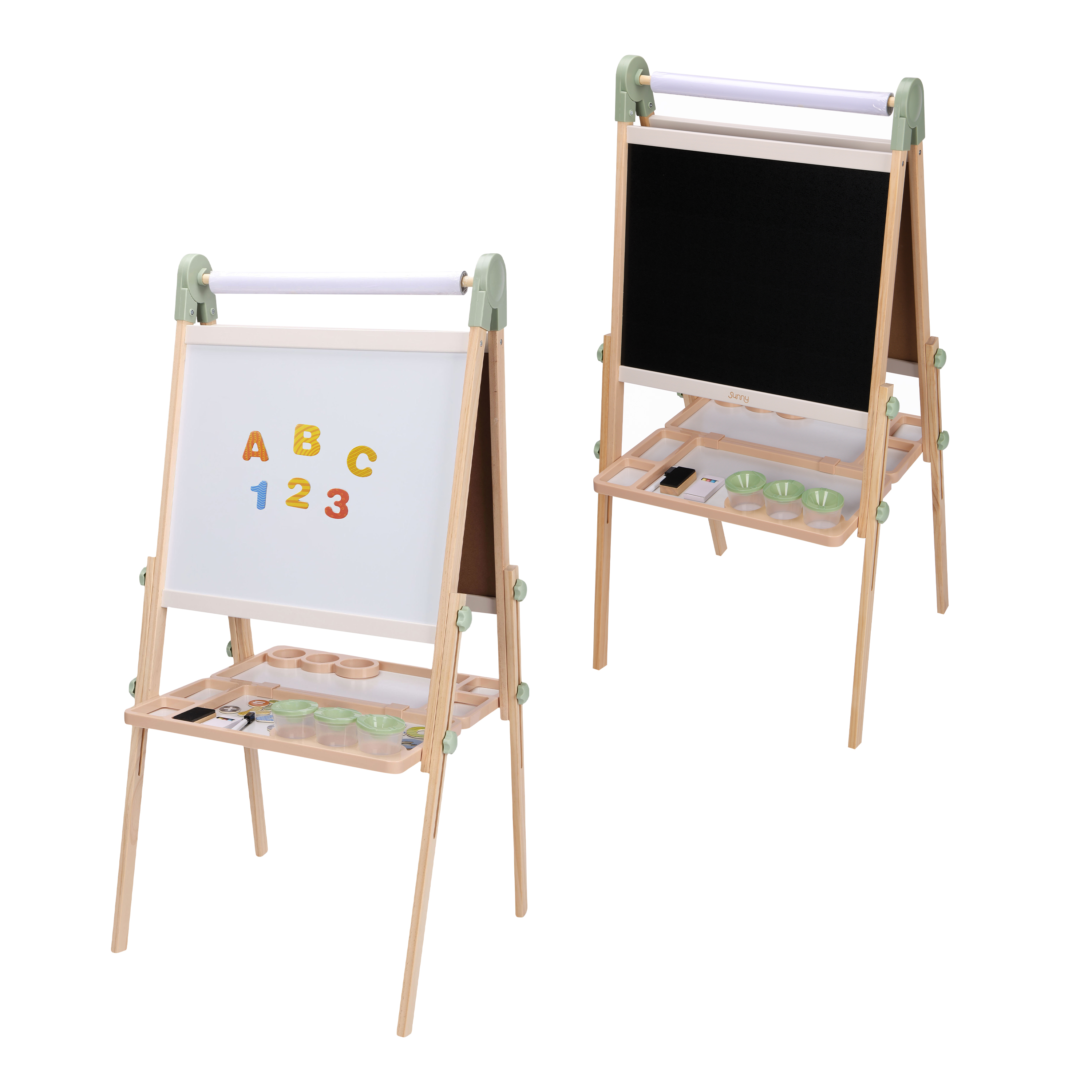 Sunny Luna Activity Easel – Natural Brown-8720365067747 Sunny Luna Activity Easel – Natural Brown