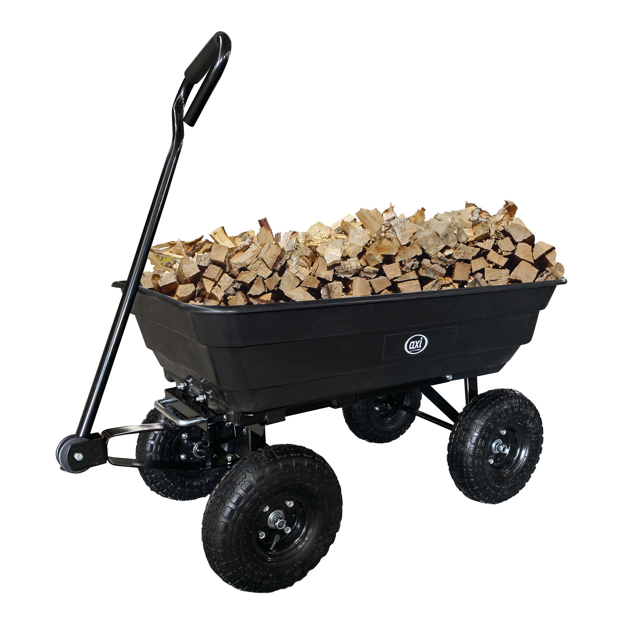 AXI AG75 Tuin transport kiepwagen Zwart-8720365061325 AXI AG75 Tuin transport kiepwagen Zwart