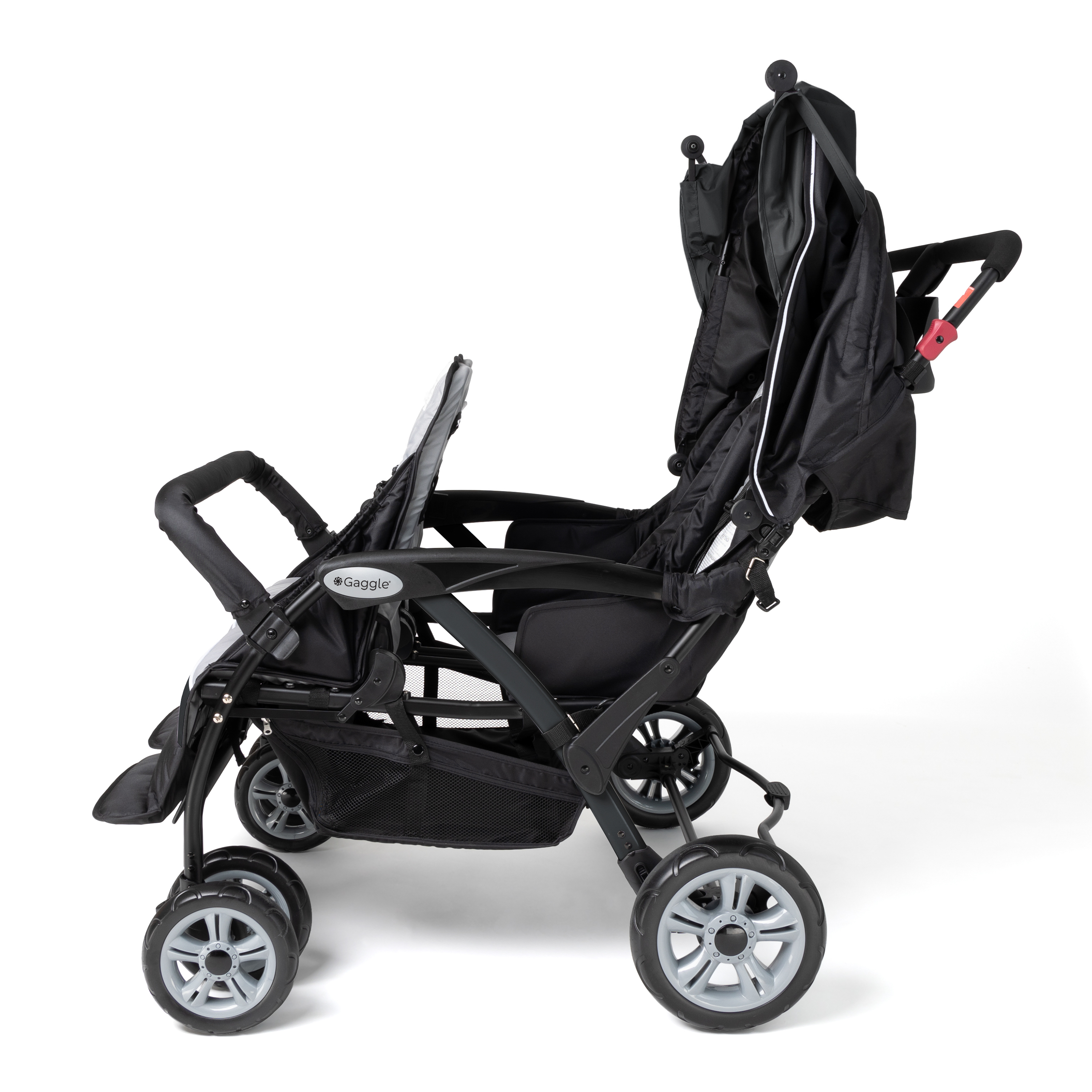 Gaggle Odyssey 4x4 Quad Stroller for 4 Children - Black-0849801001157 Gaggle Odyssey 4x4 Quad Stroller for 4 Children - Black
