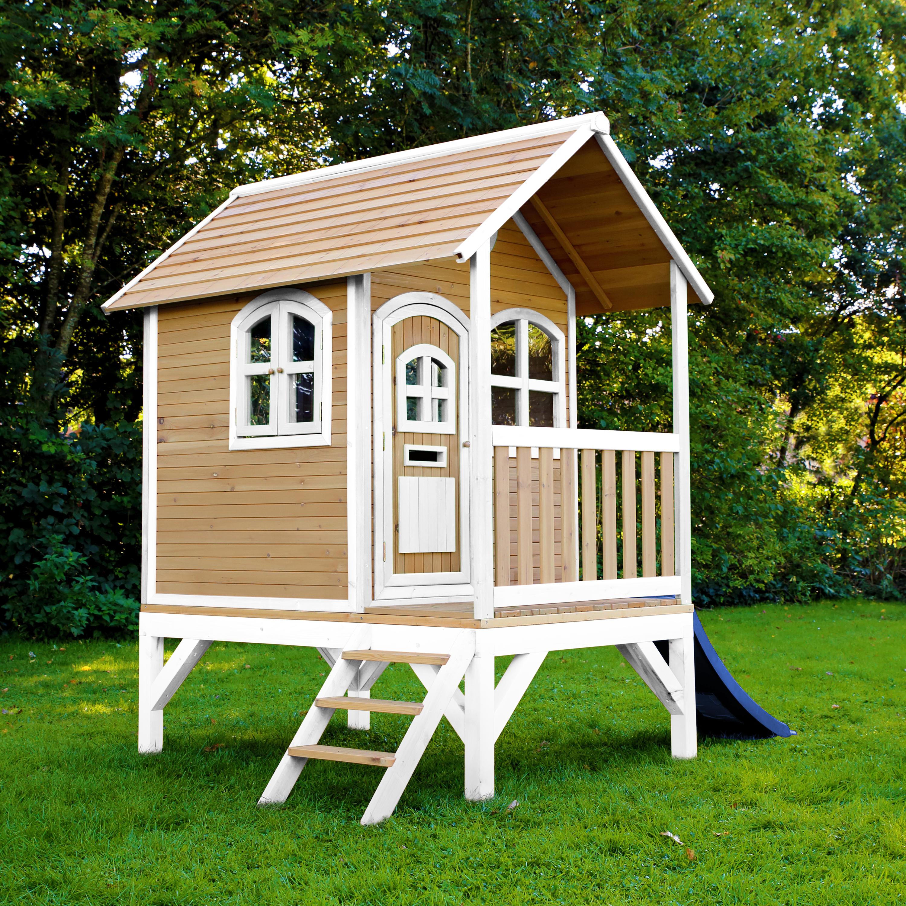 AXI Tom Playhouse Brown/White - Blue Slide