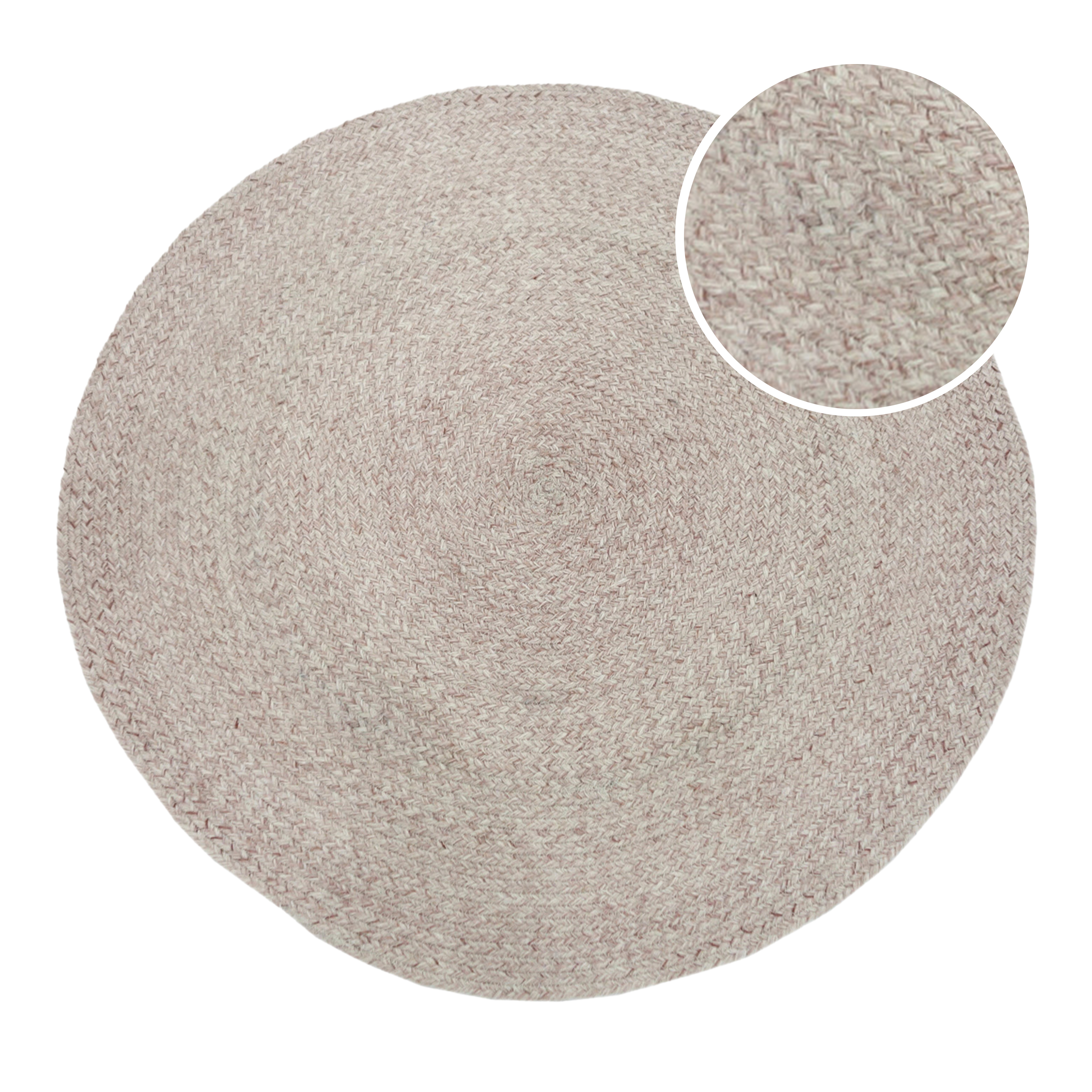 AXI Corfu Utomhusmattor – Rund – Ø 180 cm - Beige