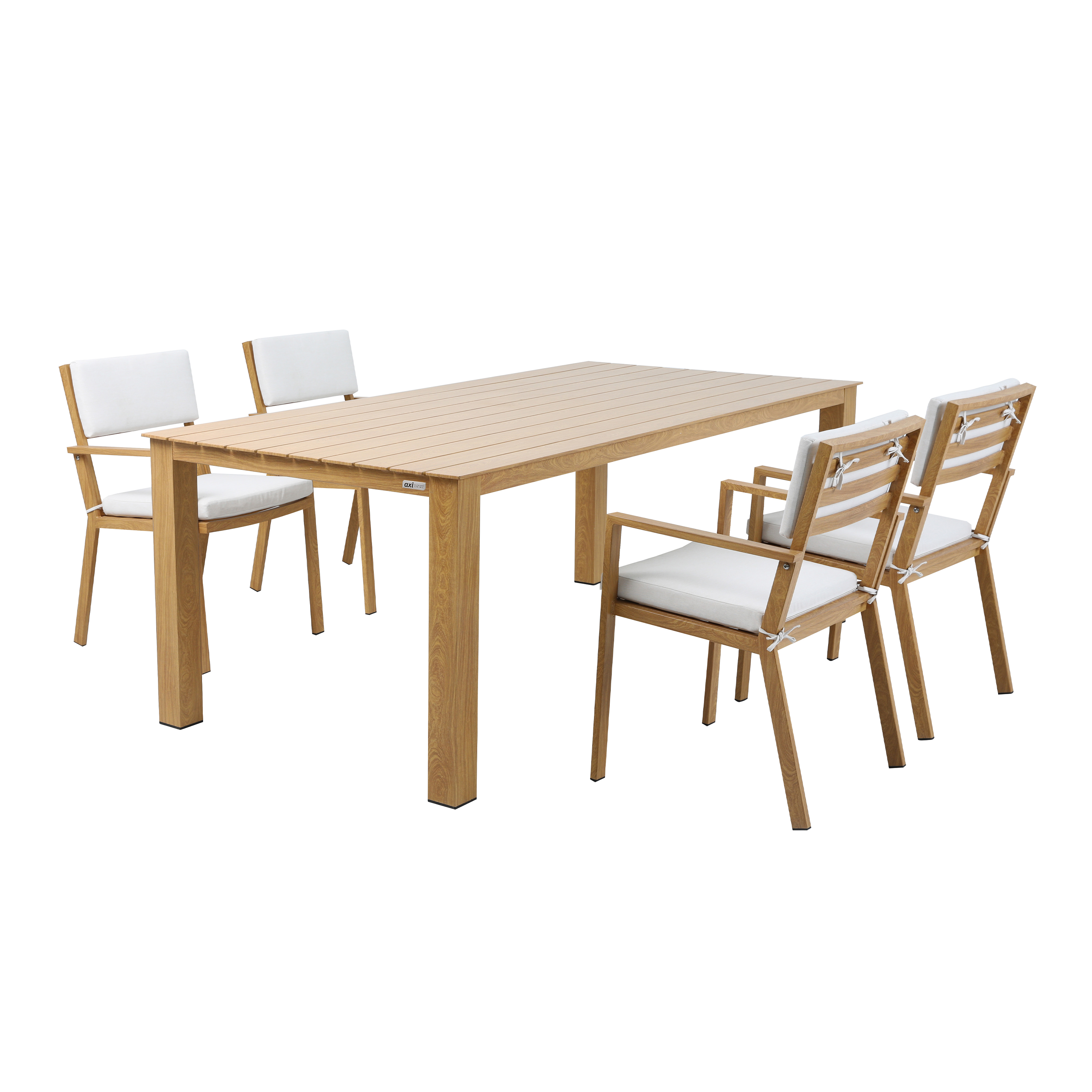 AXI Jada Garden set with 6 Chairs Wood-look/beige-8720365063954 AXI Jada Garden set with 6 Chairs Wood-look/beige