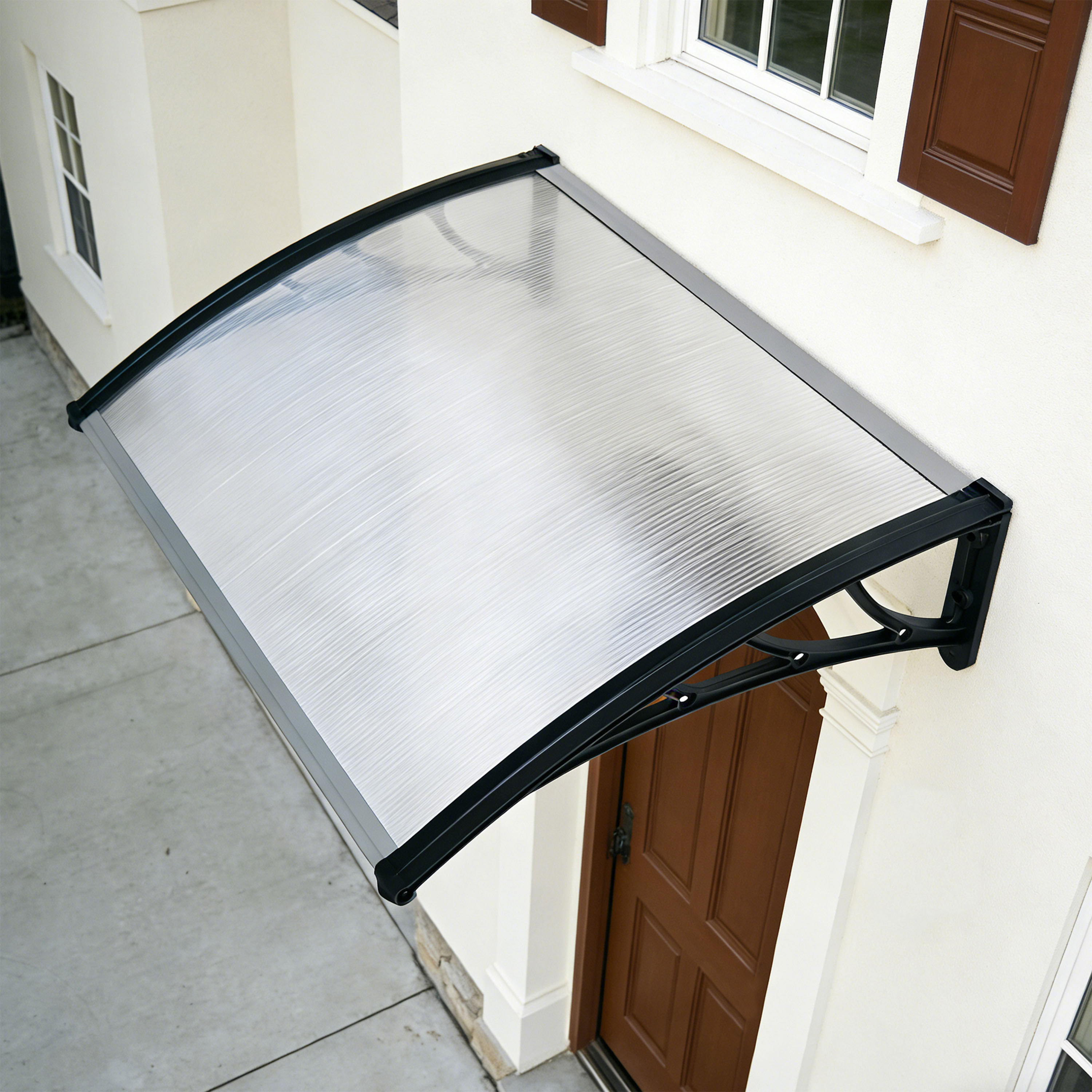 AXI Lux Door and Veranda Canopy 128x75x24 cm Black