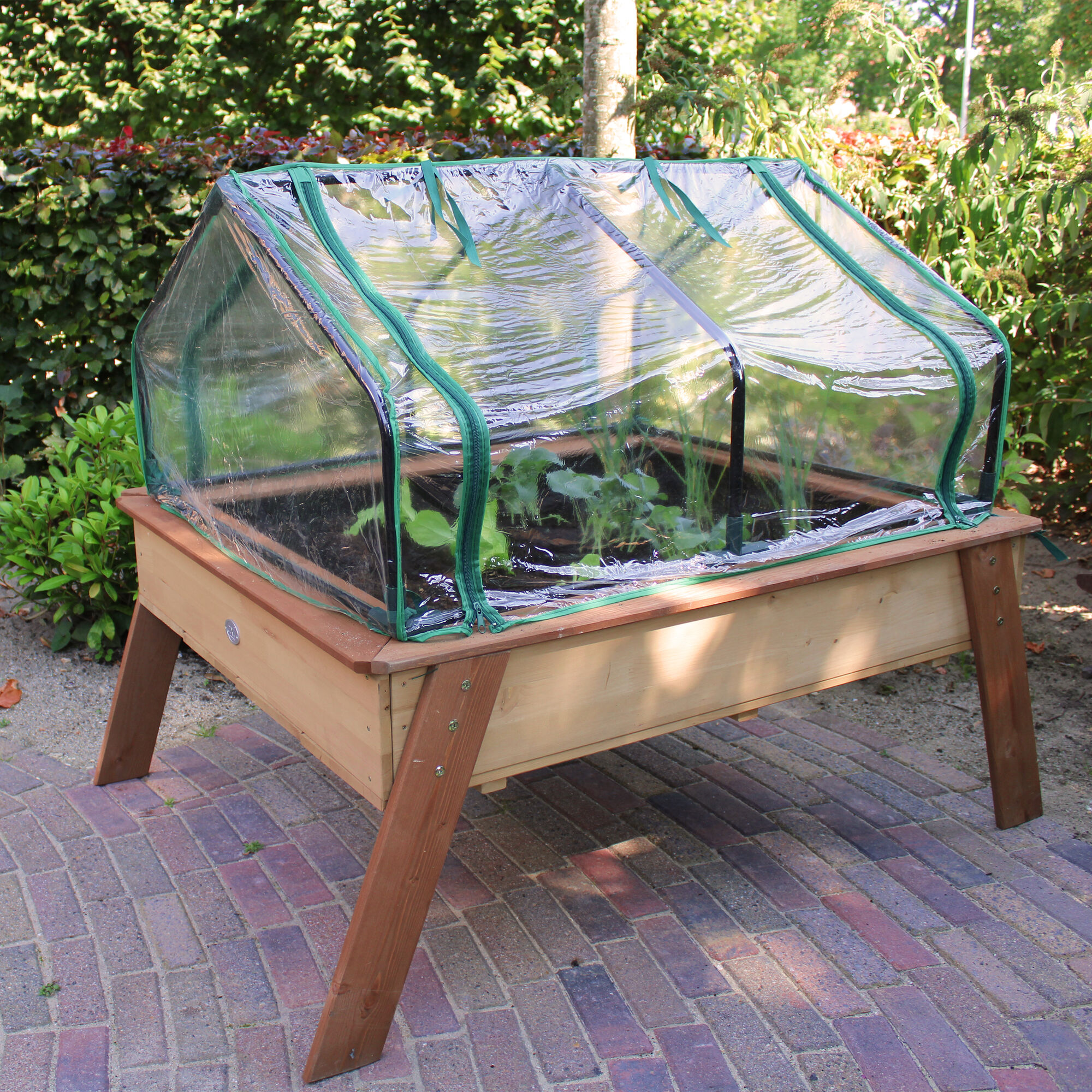 AXI Linda Kweektafel met broeikas Bruin