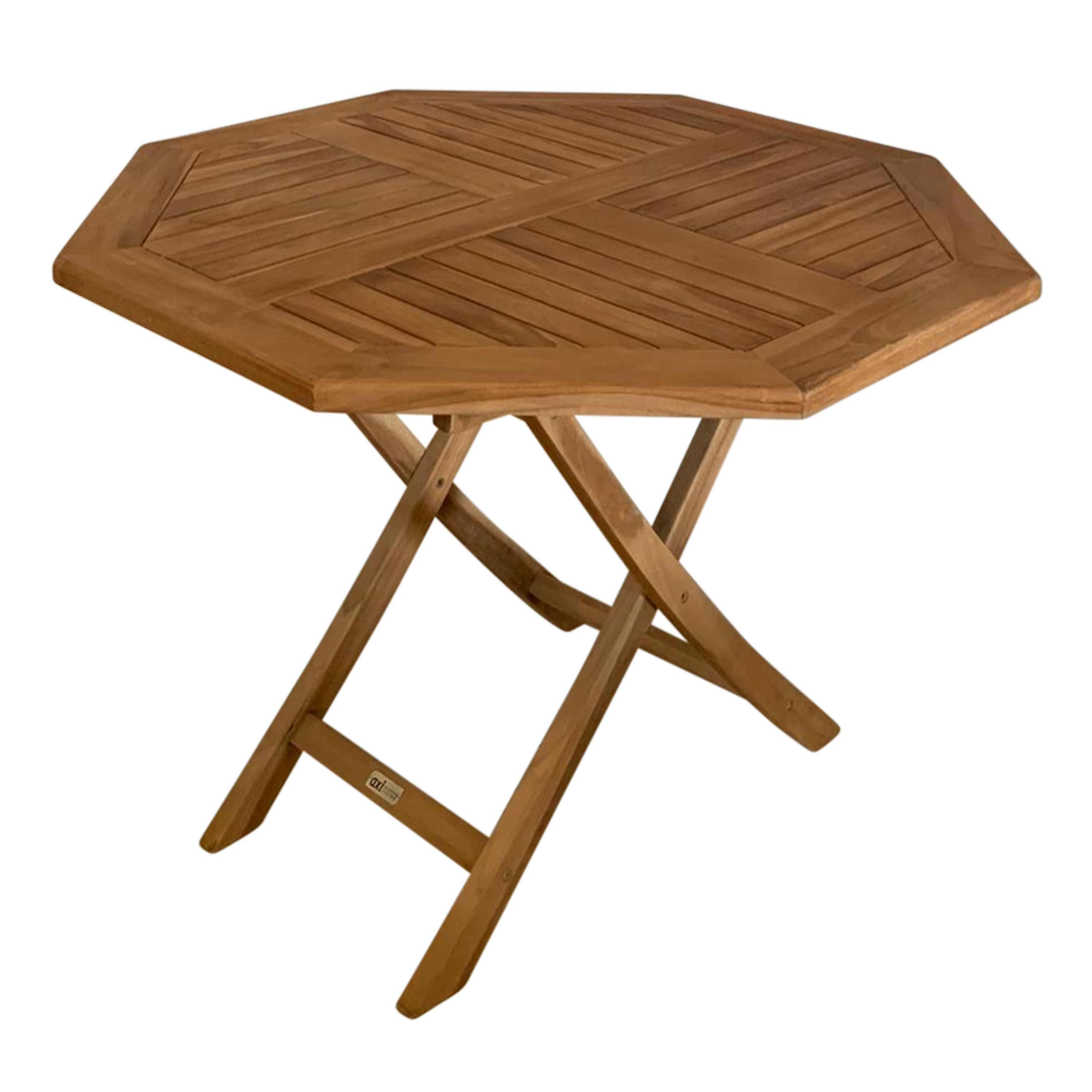 AXI Sana Teak Garden Table Octagonal Foldable 100 cm
