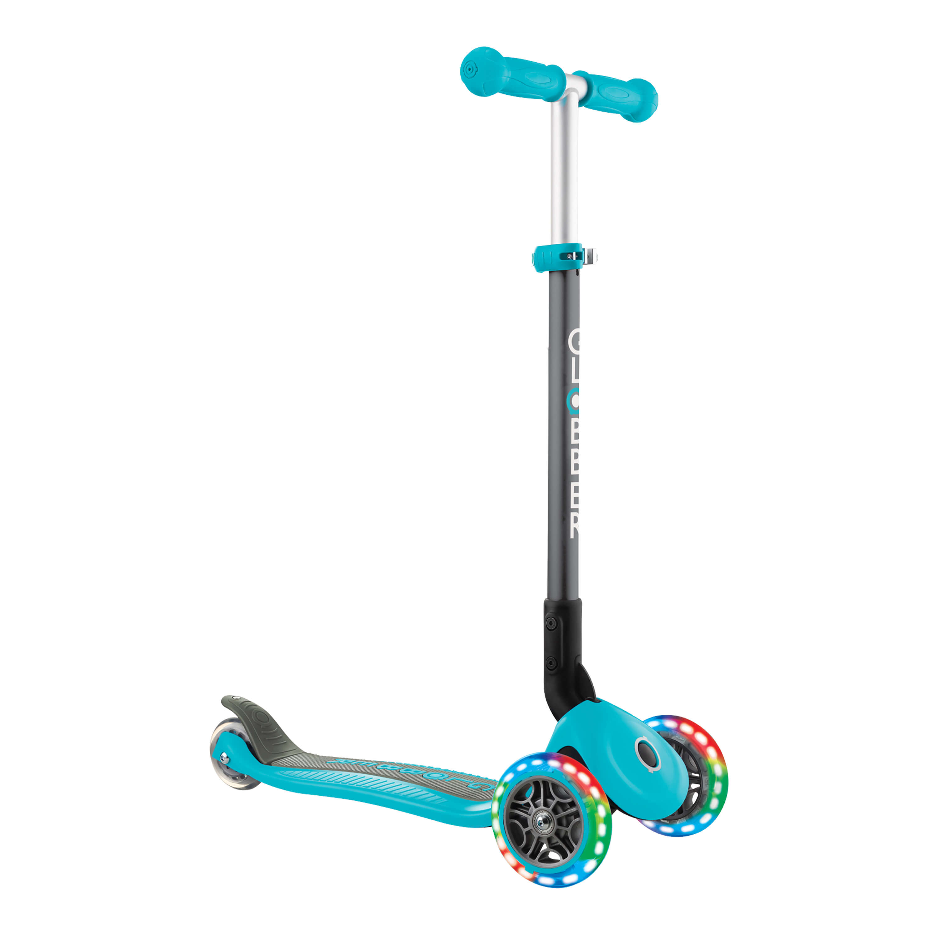 Globber Primo Foldable Lights Step Pastel Turquoise
