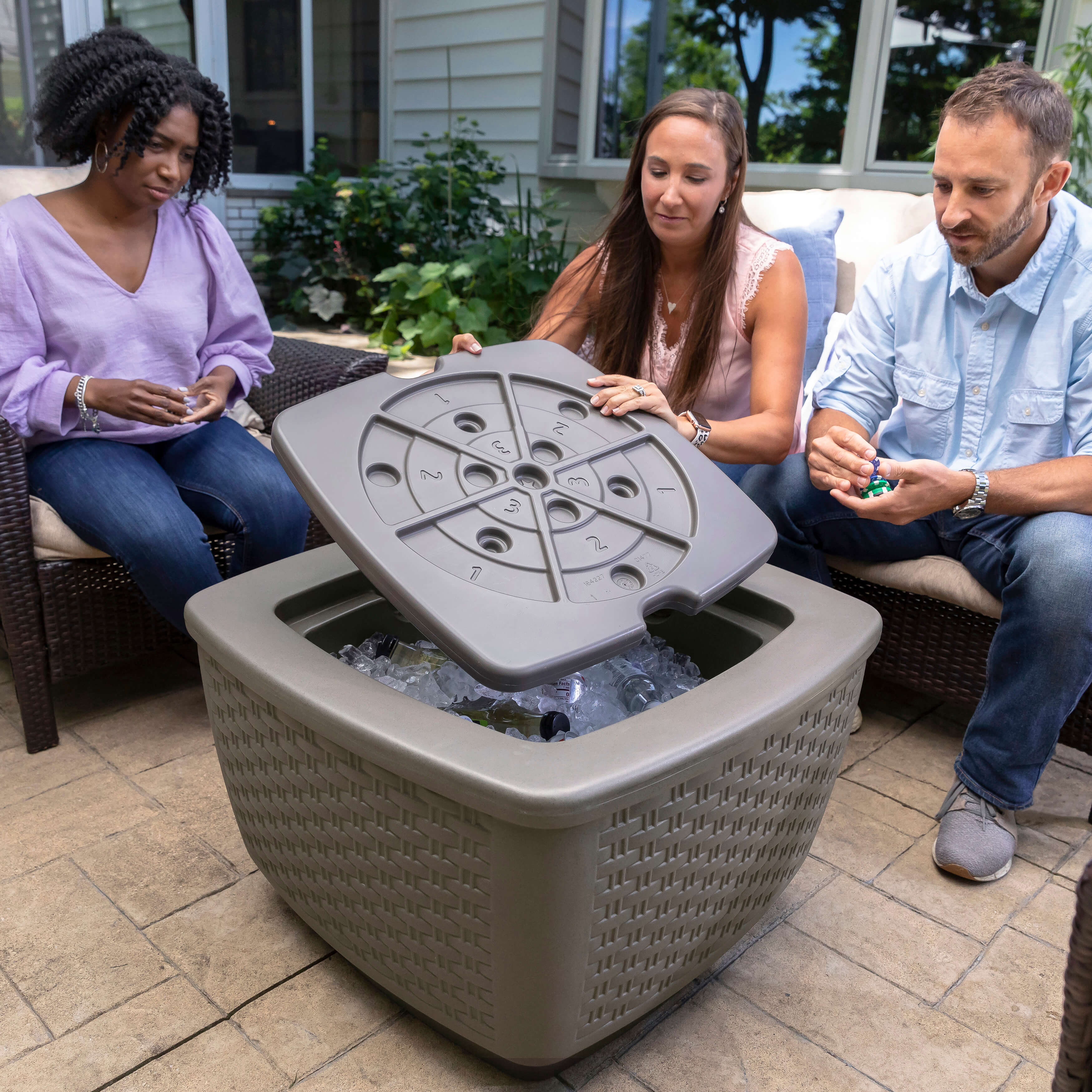 Step2 Just Chilling Patio Table & Ice Bin-0733538518395 Step2 Just Chilling Patio Table & Ice Bin
