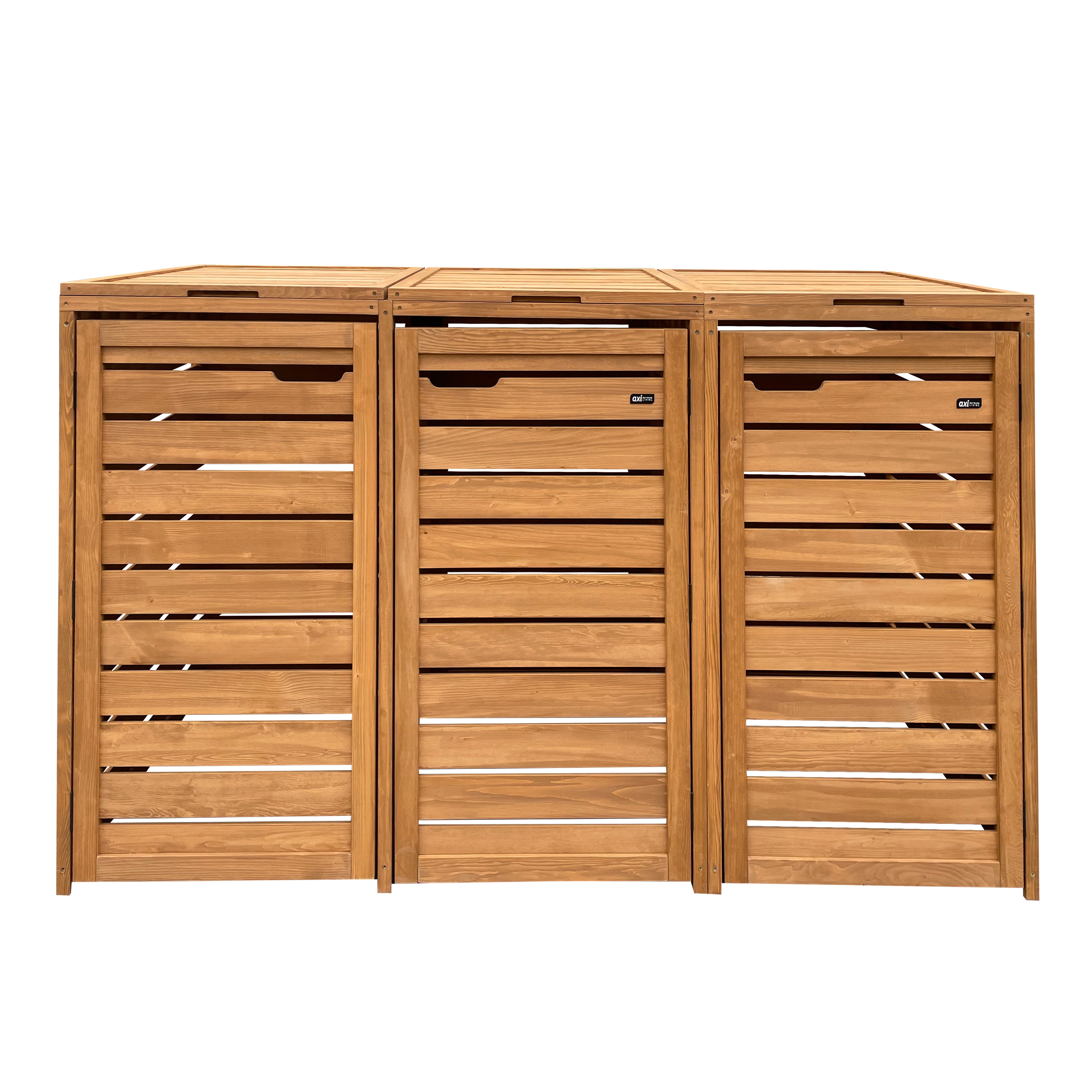 AXI Lex Wooden Bin Storage Brown – 3 bins