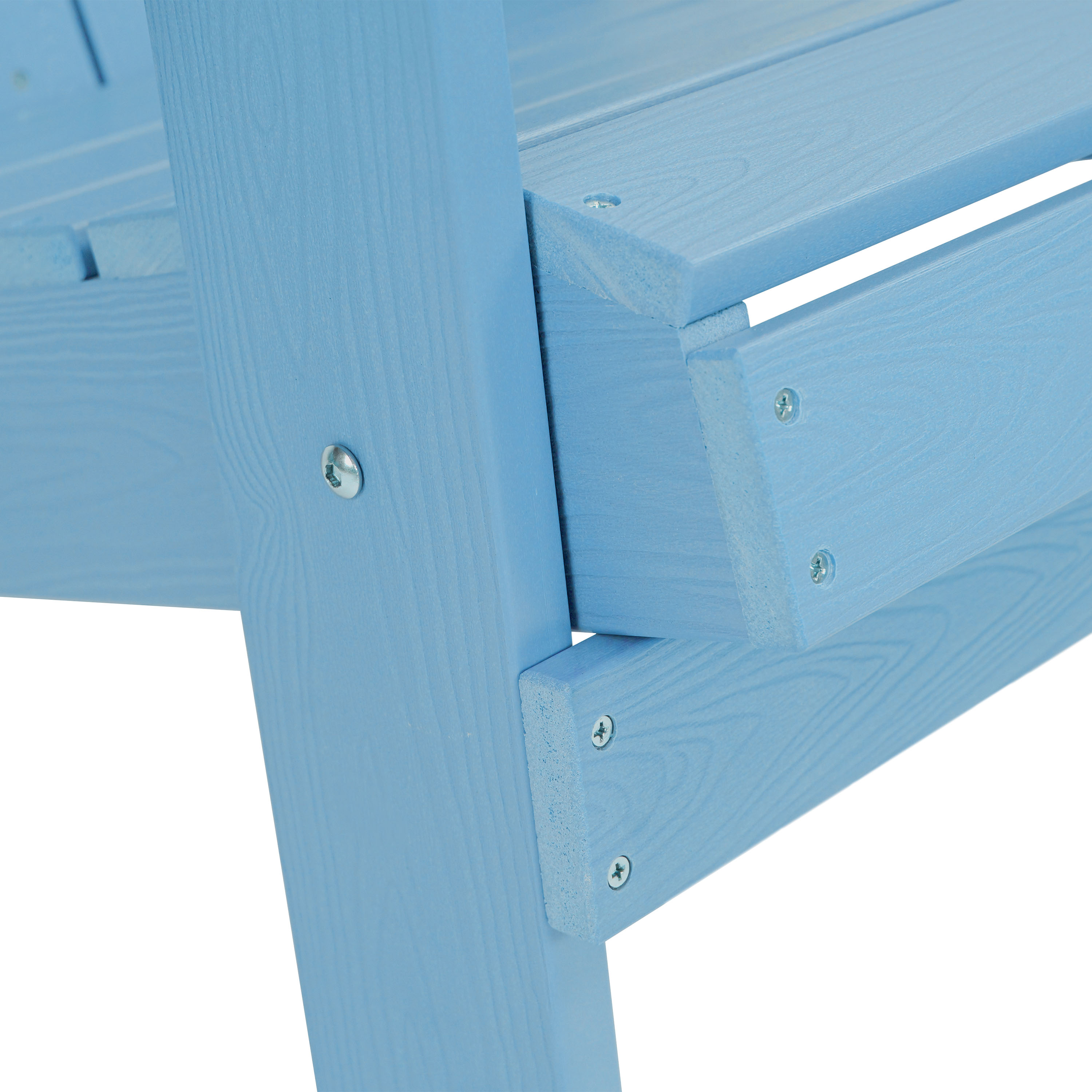 AXI Claire Folding Adirondack Chair Plastic Light Blue