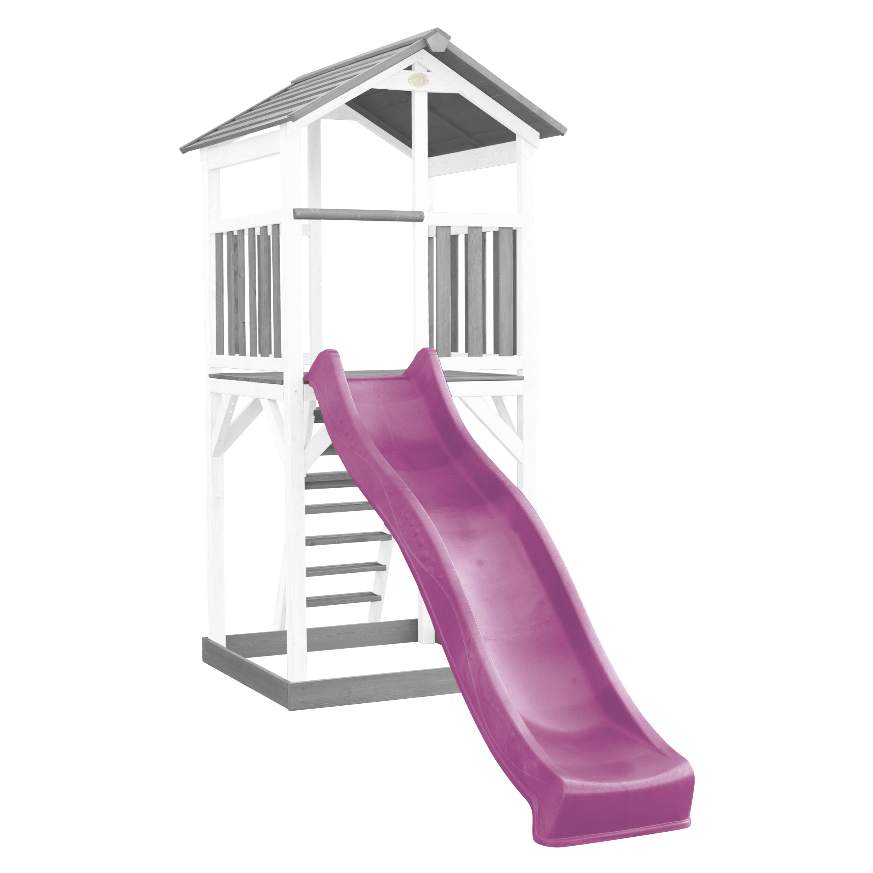 AXI Beach Tower Grey/White - Purple Slide