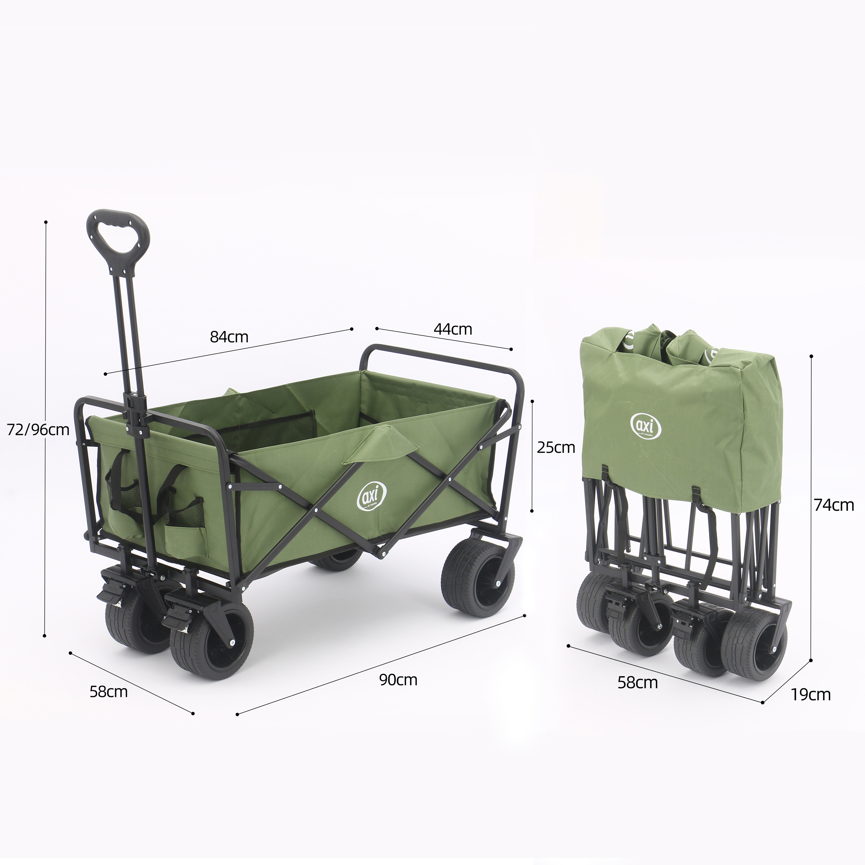 AXI AB131 Foldable Beach Wagon - Green