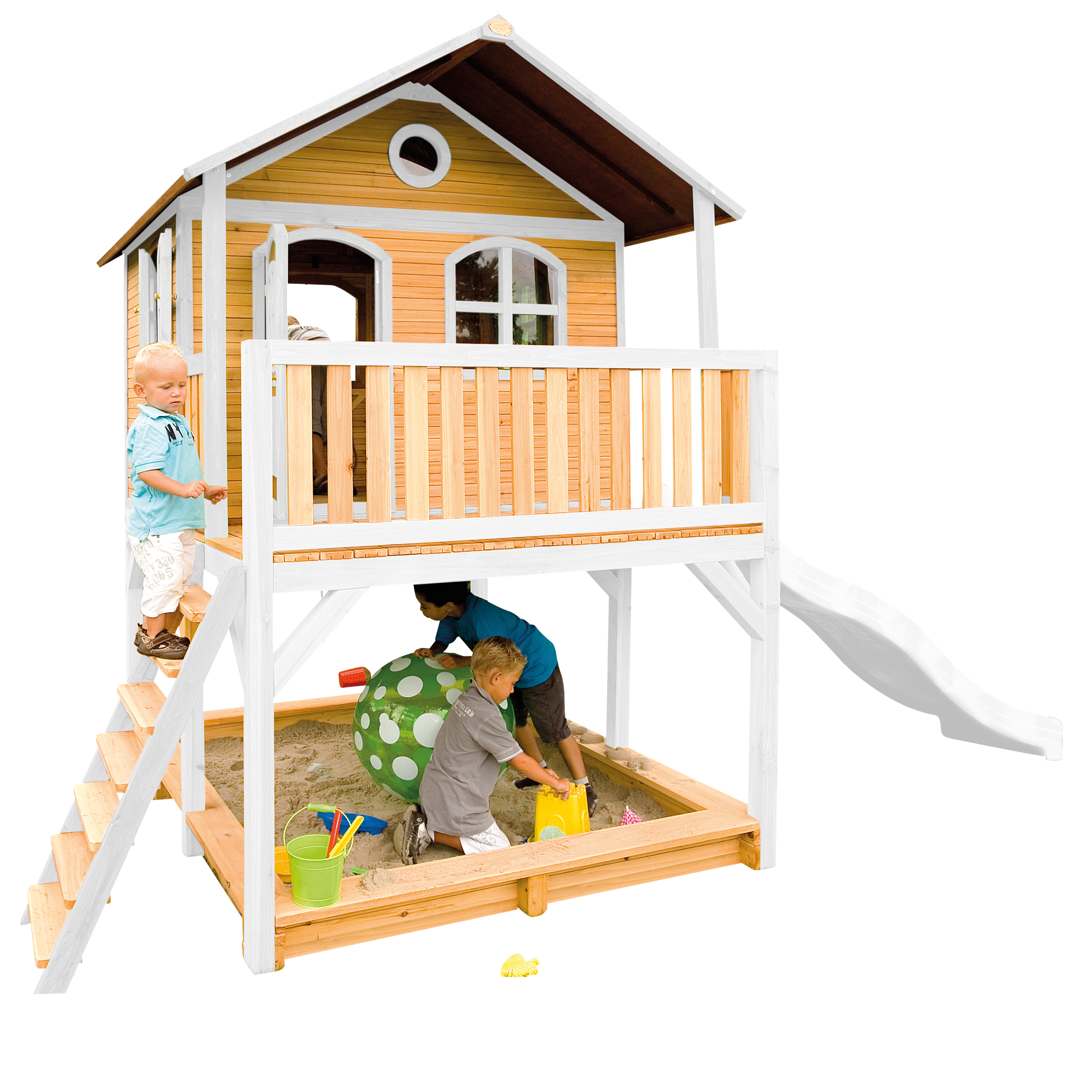 AXI Marc Playhouse Brown/White - White Slide