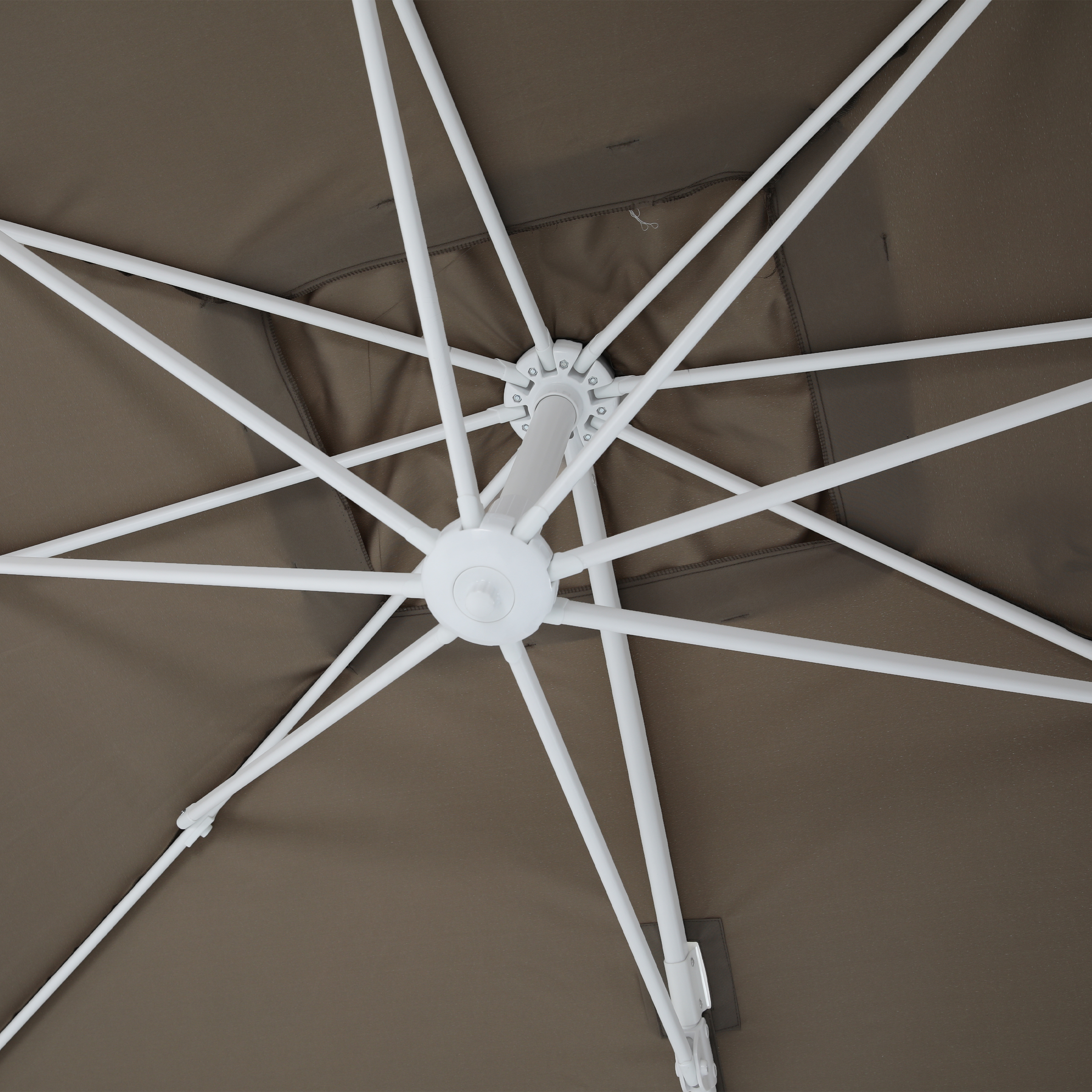 AXI Marisol Zweefparasol Ã˜ 300cm Wit/taupe