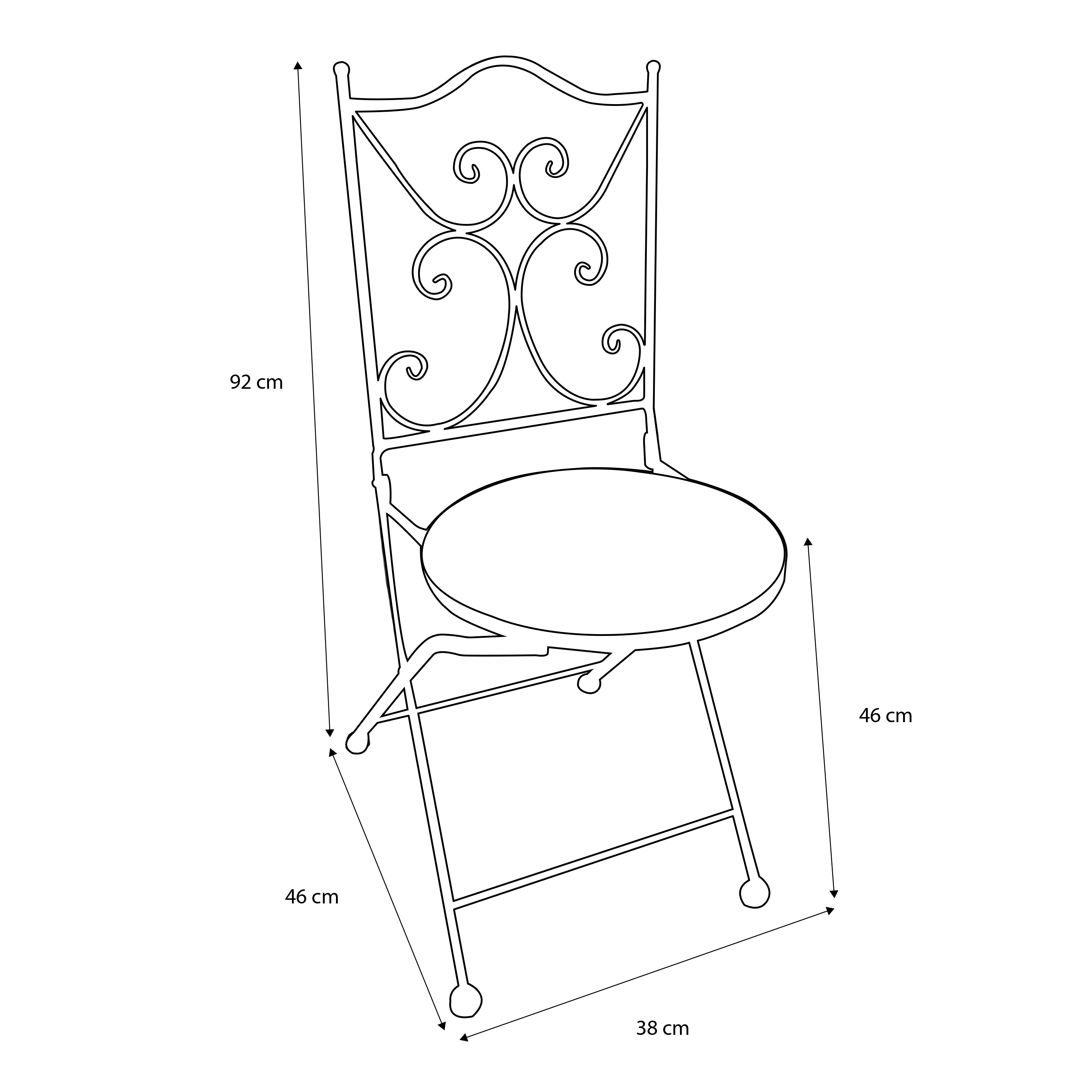 AXI Camilla Bistro Set Mosaic - Romantic rose