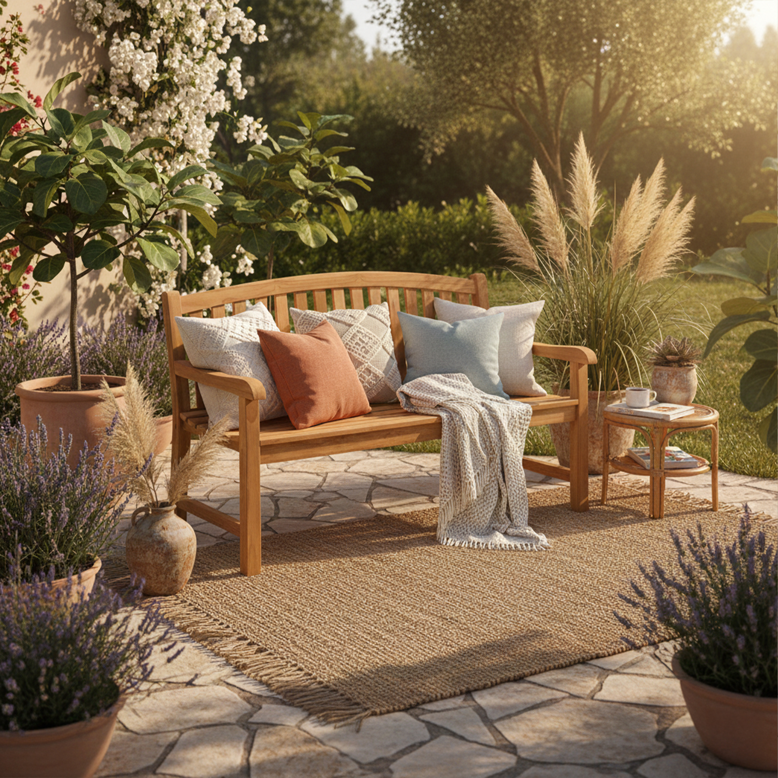 AXI Suki Teak Garden Bench 150 cm