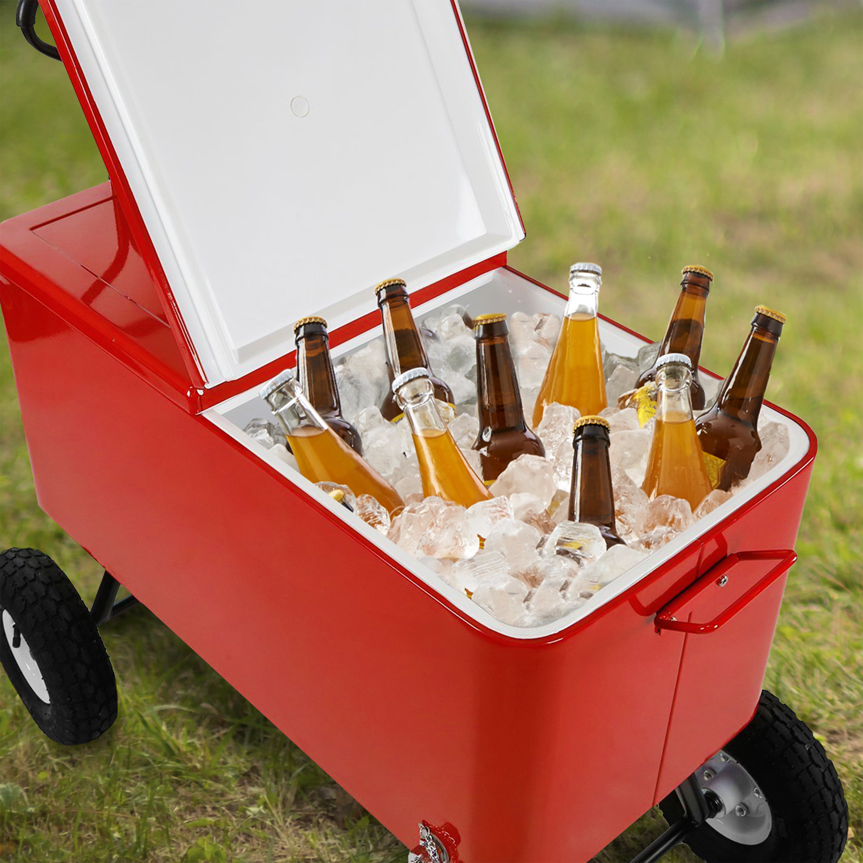 AXI Beach Wagon Cooler - Red-8717973931133 AXI Beach Wagon Cooler - Red