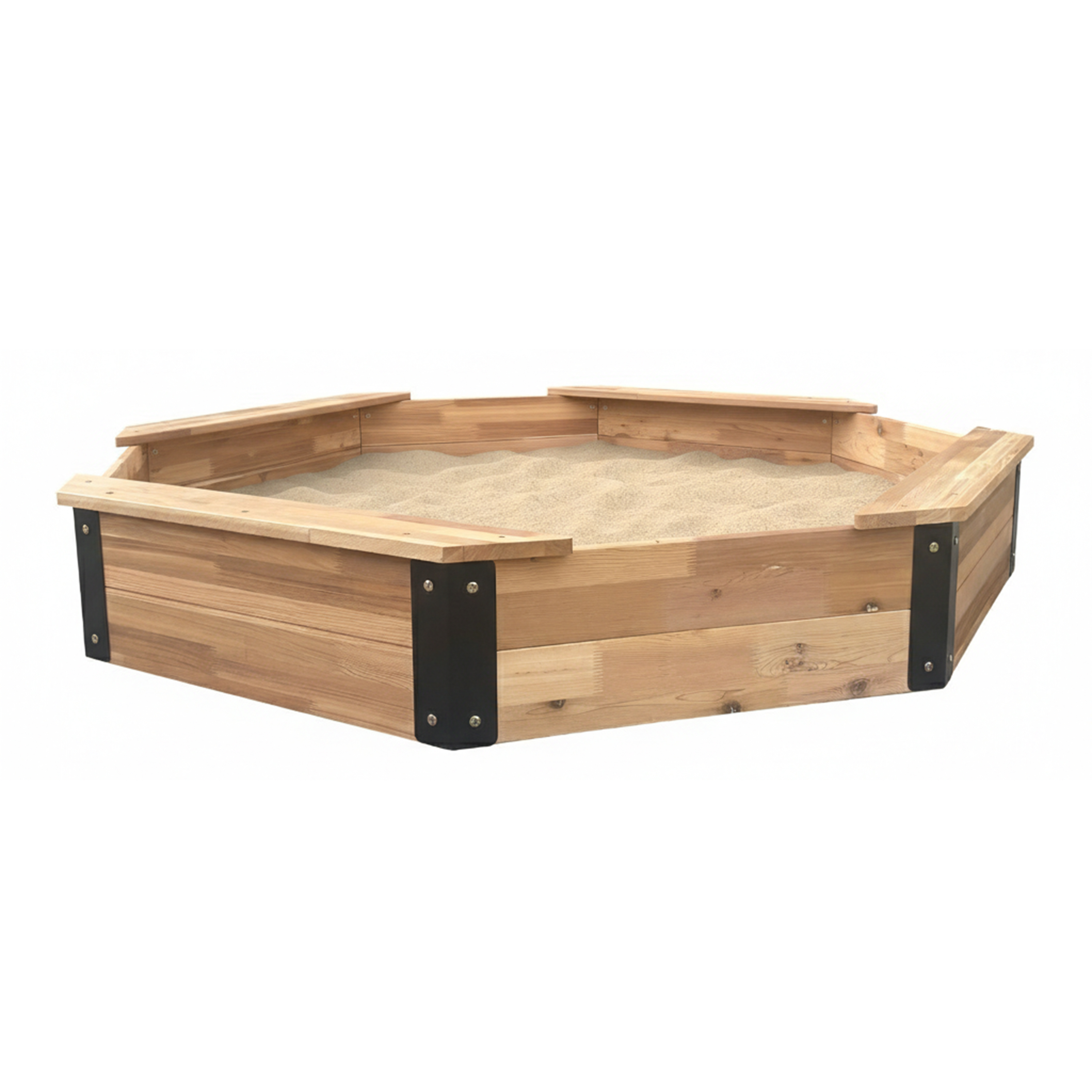 AXI Onno XL Sandbox Octagonal - 150 x 150 cm - Brown/Anthracite