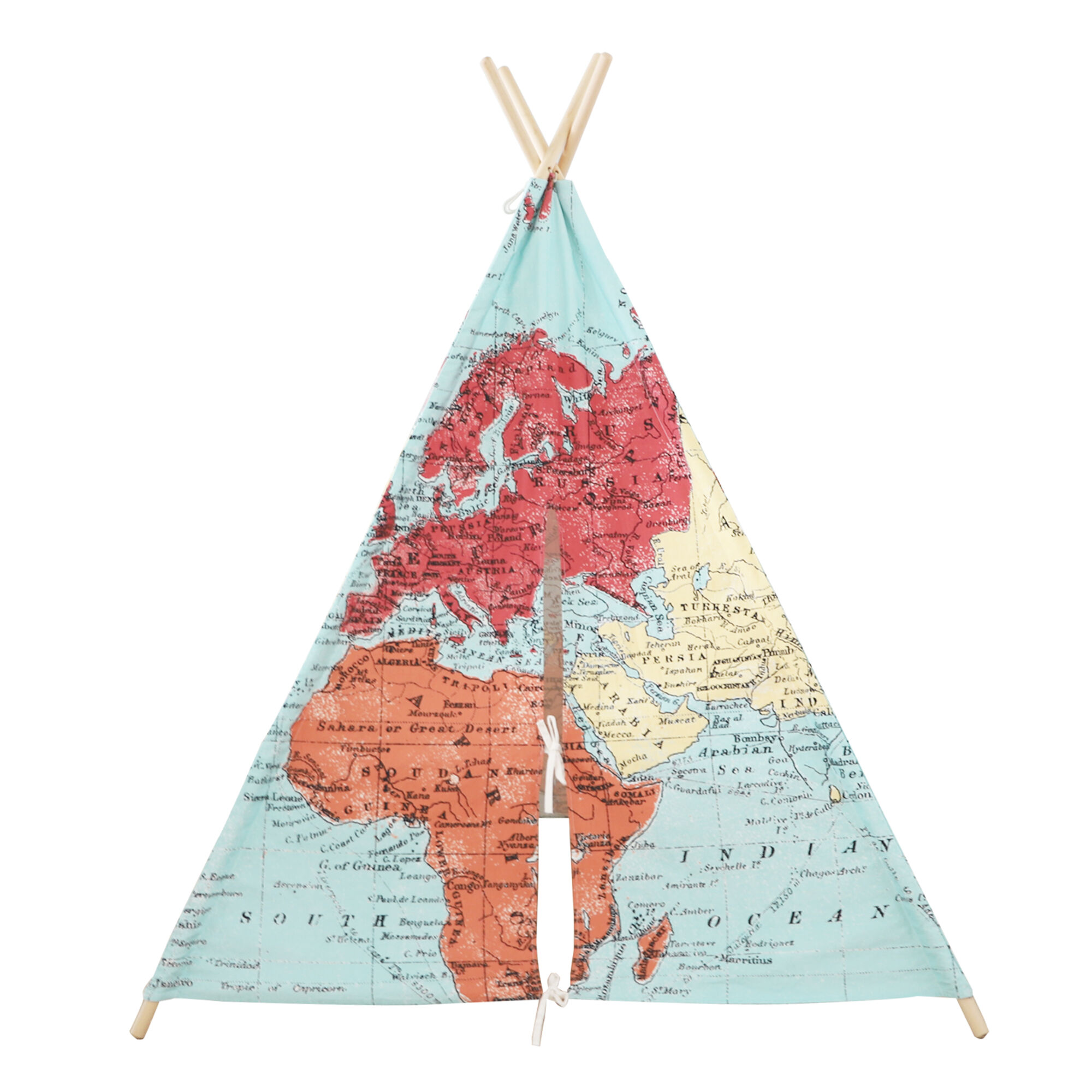 Sunny Wereldkaart Tipi Tent Multikleur-8717973935247 Sunny Wereldkaart Tipi Tent Multikleur