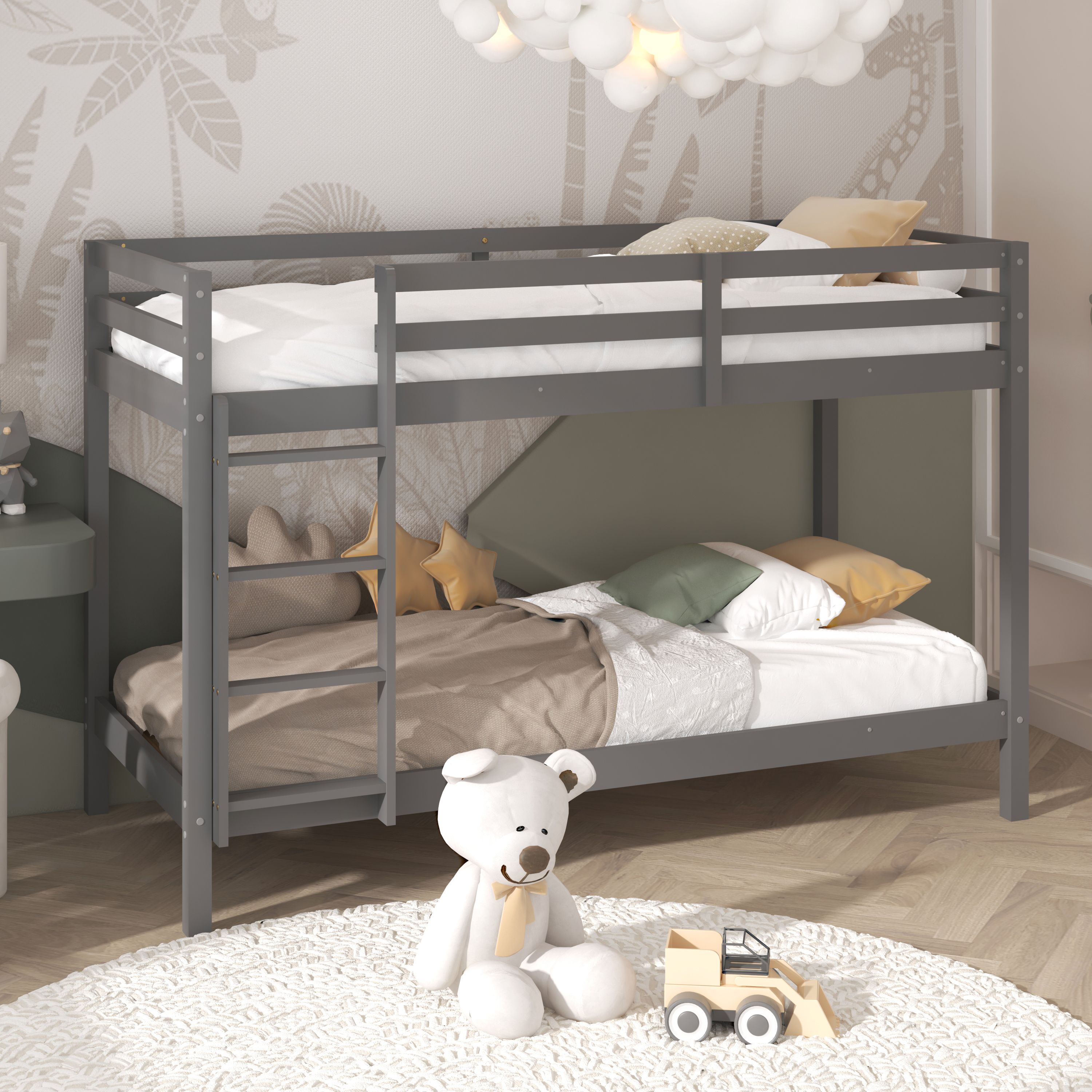 Sunny Jip Bunk Bed Grey – Without Mattresses