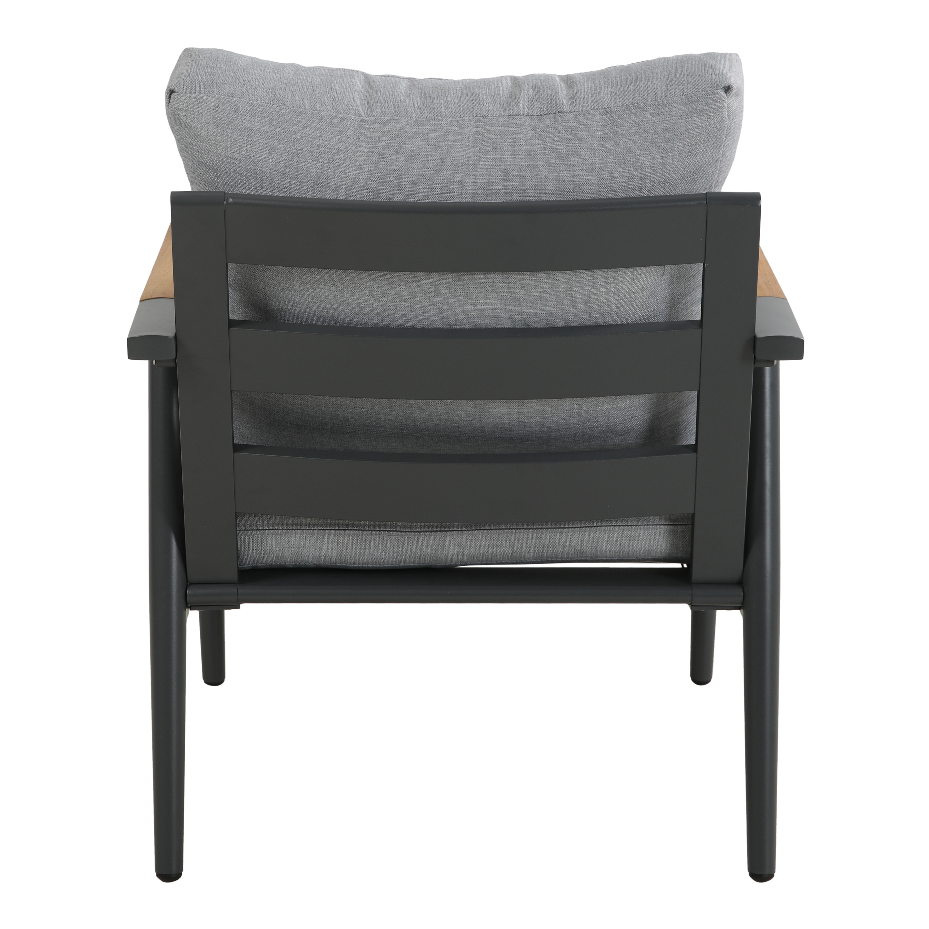 AXI Bibi lounge set 4-piece with bench. table and two chairs Anthracite/Teak-8720365062681 AXI Bibi lounge set 4-piece with bench. table and two chairs Anthracite/Teak