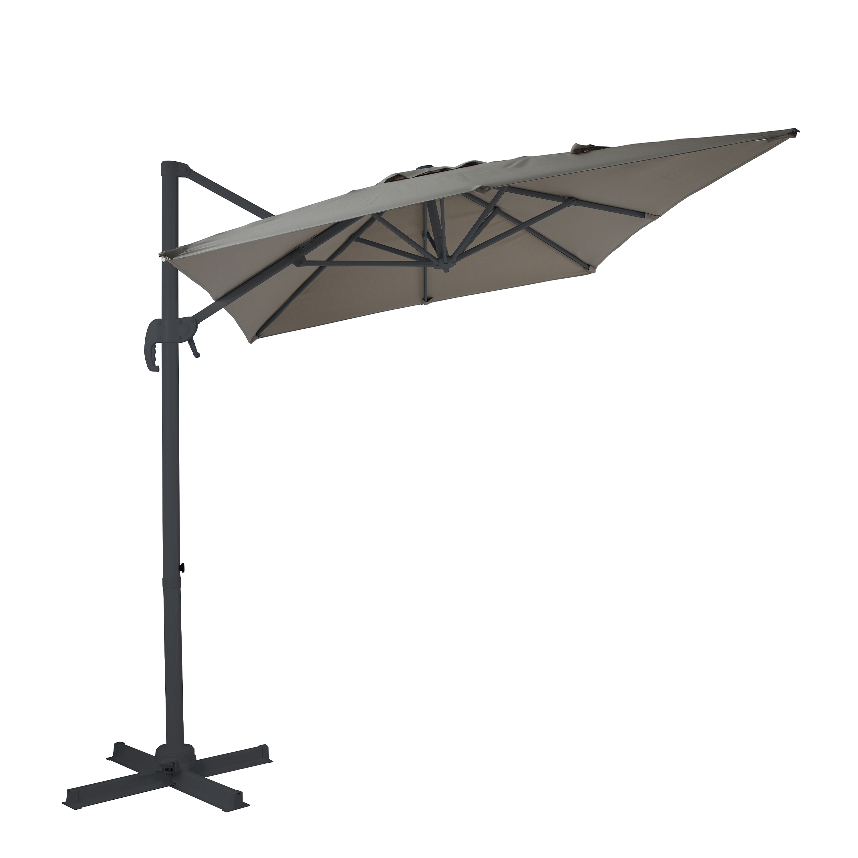 AXI Coco Hängparasol 200x300cm - Grå/Taupe