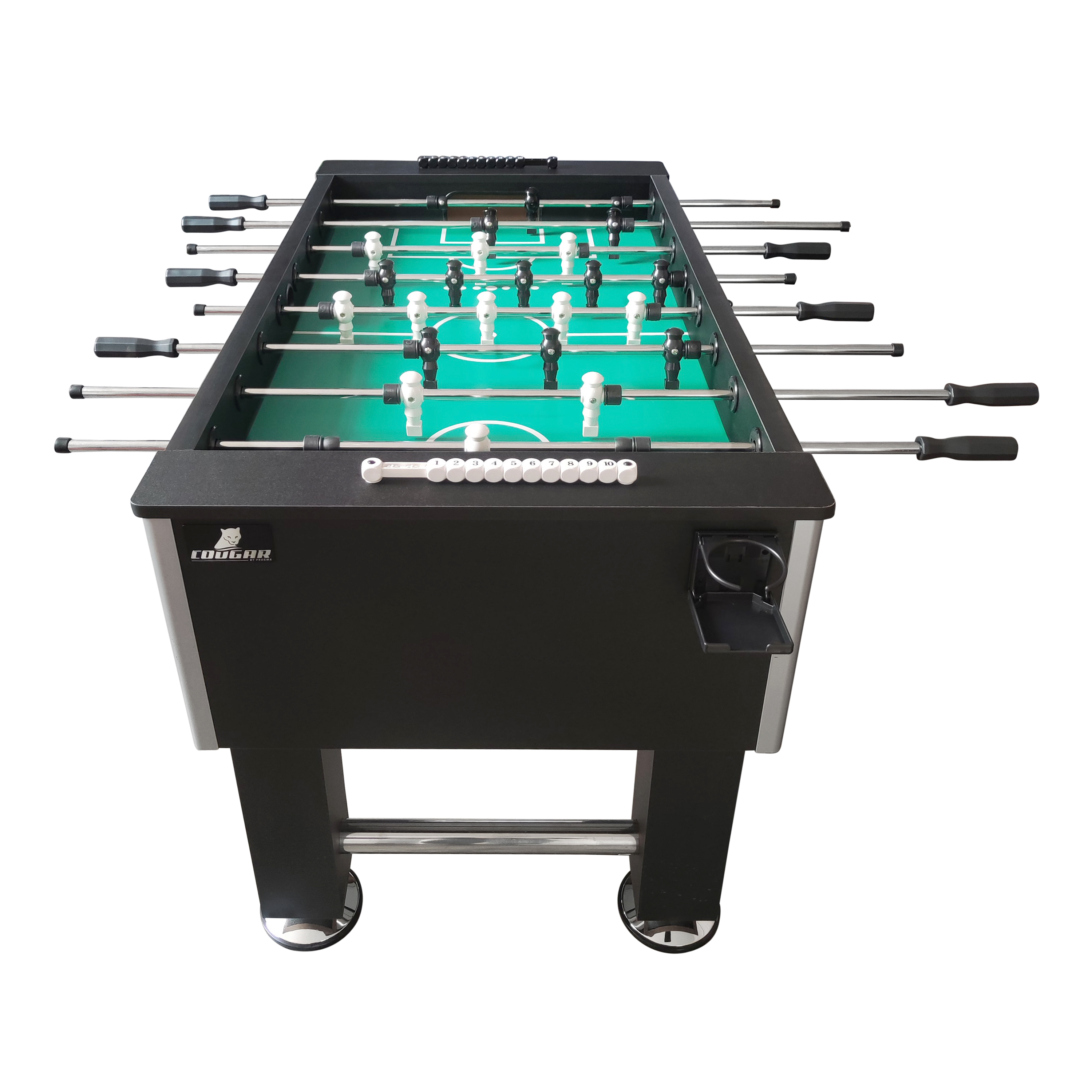 Cougar Defender Voetbaltafel met Bekerhouder Zwart