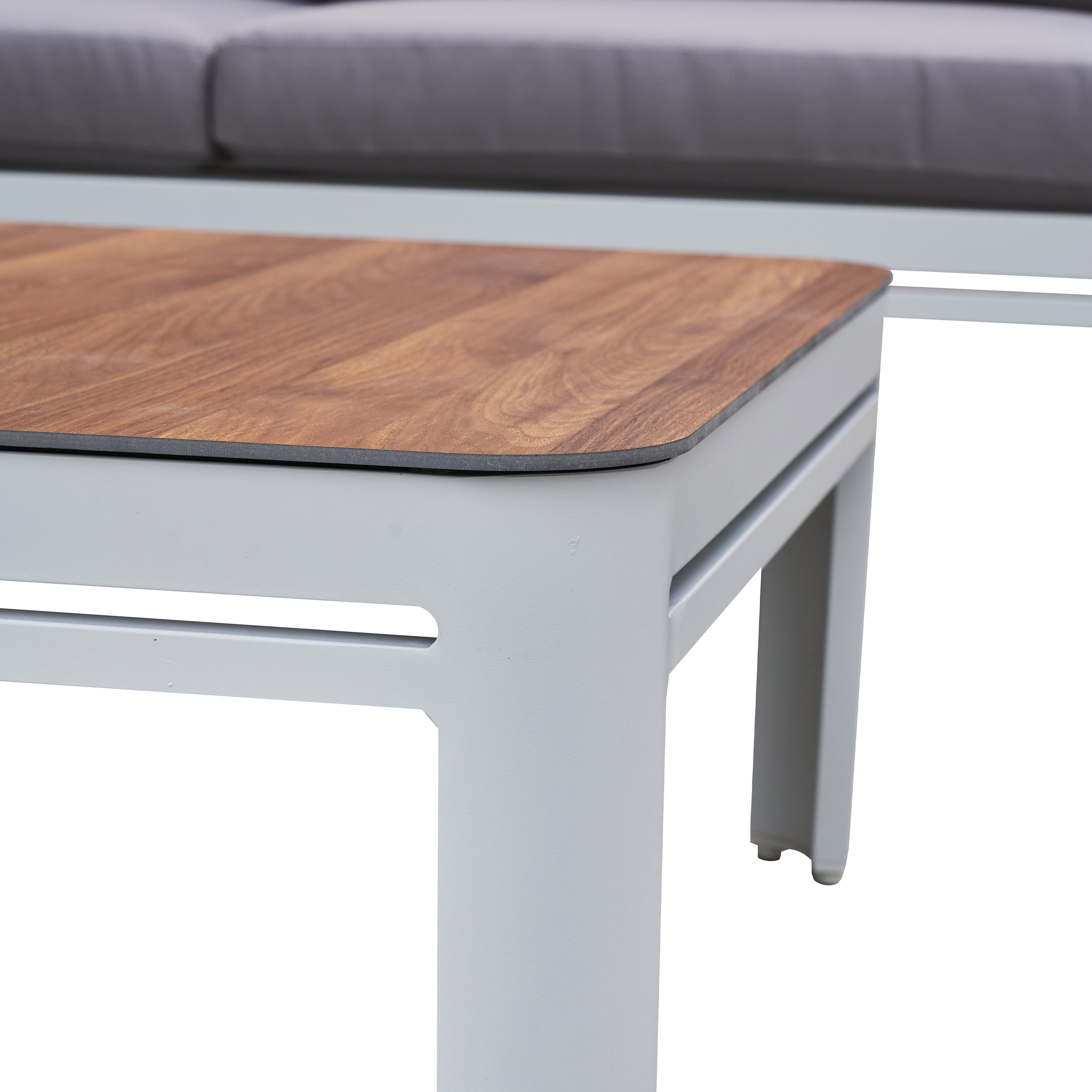 AXI Eos Lounge Set with Lounger White with Wood-Look PSPC-8720365062759 AXI Eos Lounge Set with Lounger White with Wood-Look PSPC