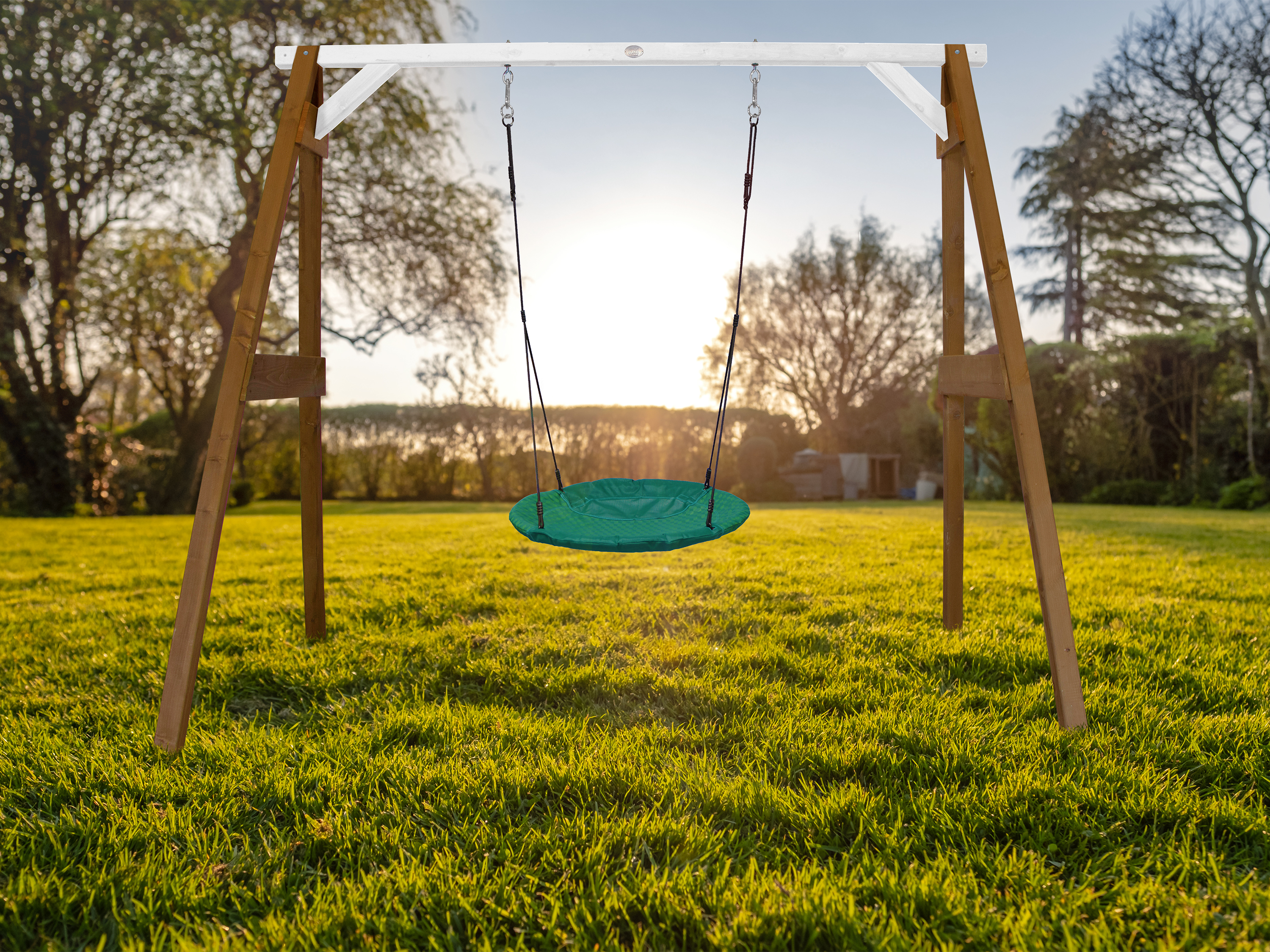 AXI Summer Nest Swing Set - Brown/White