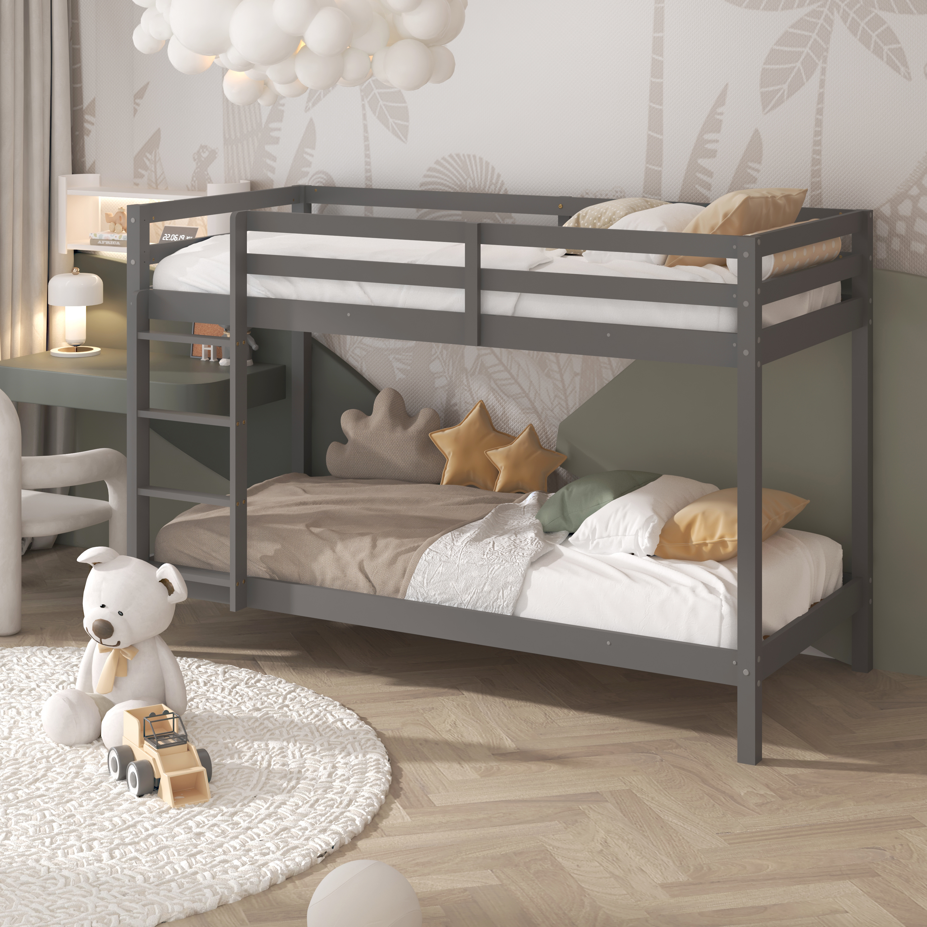 Sunny Jip Bunk Bed Grey – Without Mattresses