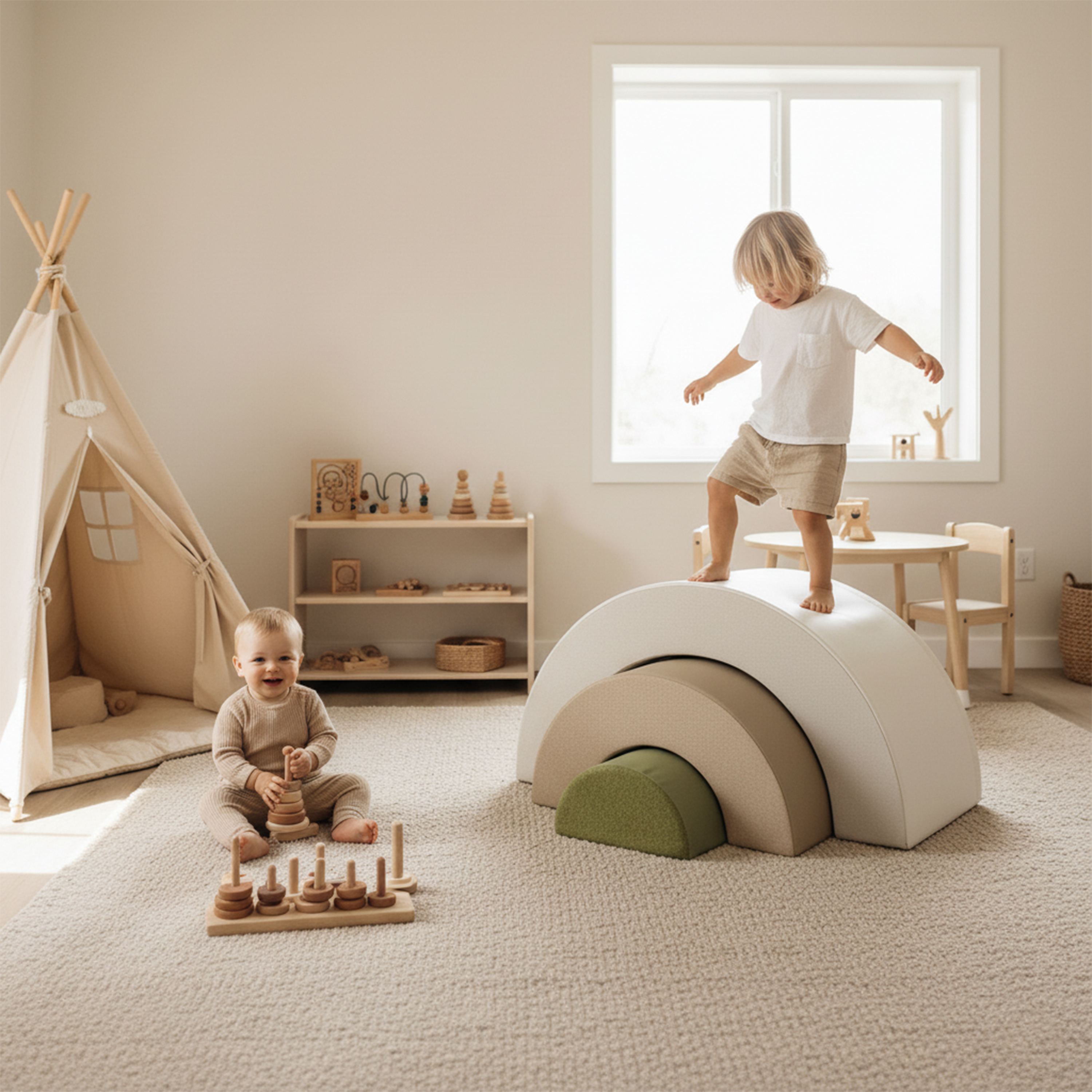 Sunny Seli Rainbow Foam Blocks – 3 Piece