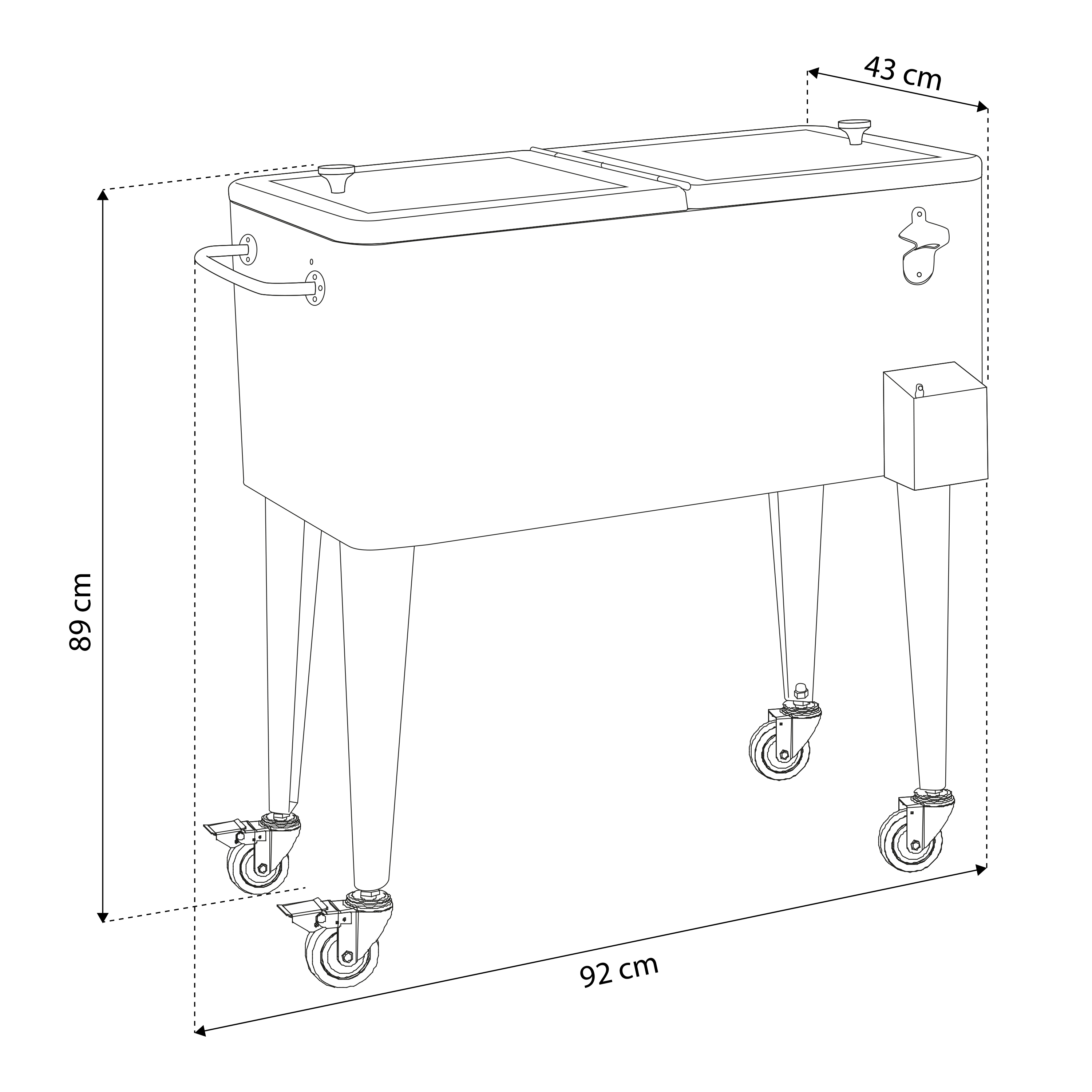 AXI Retro Cooler Wit 