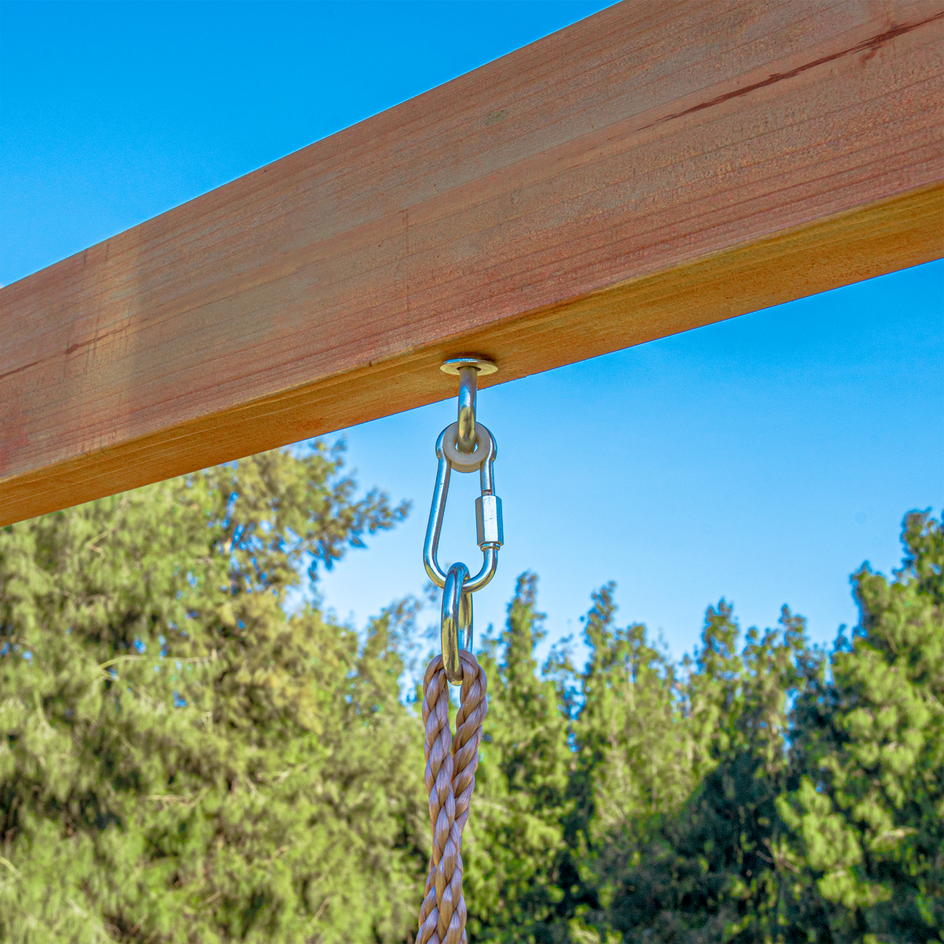 AXI Mitch Climbing Frame with Double Swing. Trapeze and Lookout Tower – Green Slide