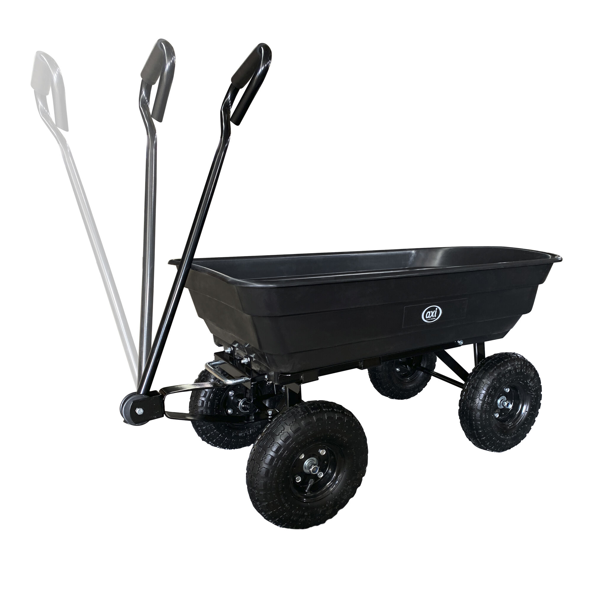 AXI AG75 Tuin transport kiepwagen Zwart-8720365061325 AXI AG75 Tuin transport kiepwagen Zwart