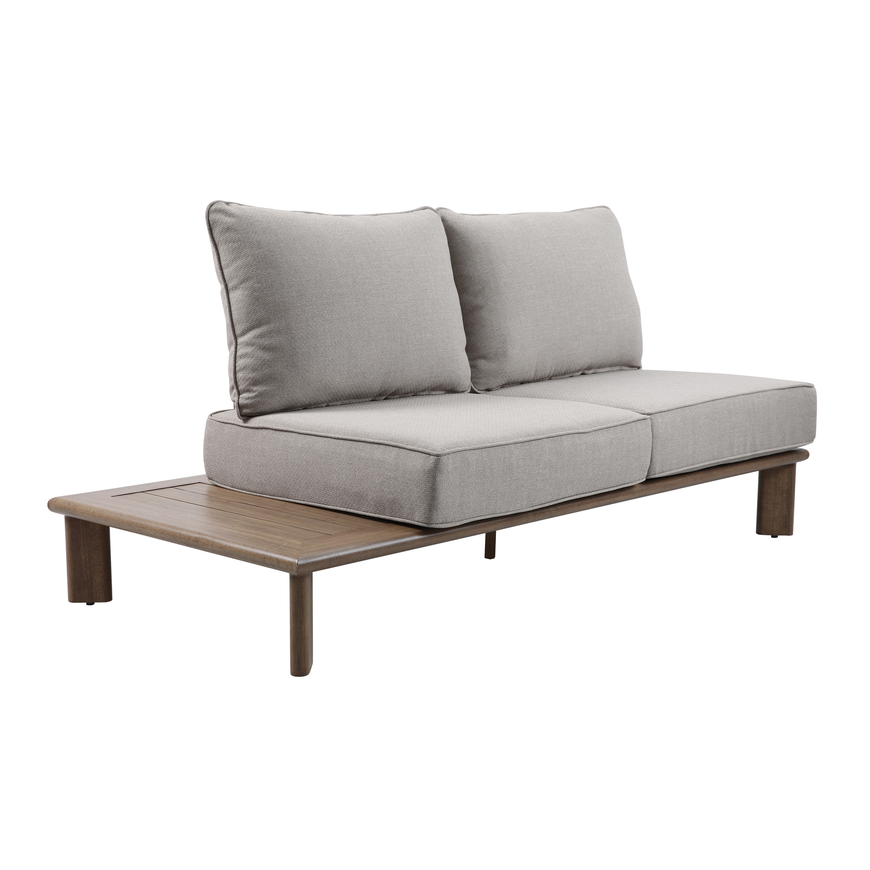 AXI Avery Lounge Set with Side Tables Wood-Look with Beige-8720365065637 AXI Avery Lounge Set with Side Tables Wood-Look with Beige