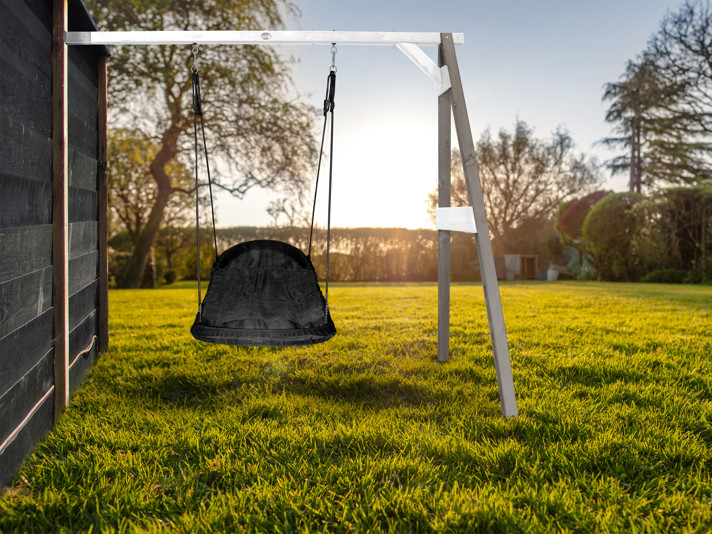 AXI Roxy Attachable Nest Swing Set - Grey/White