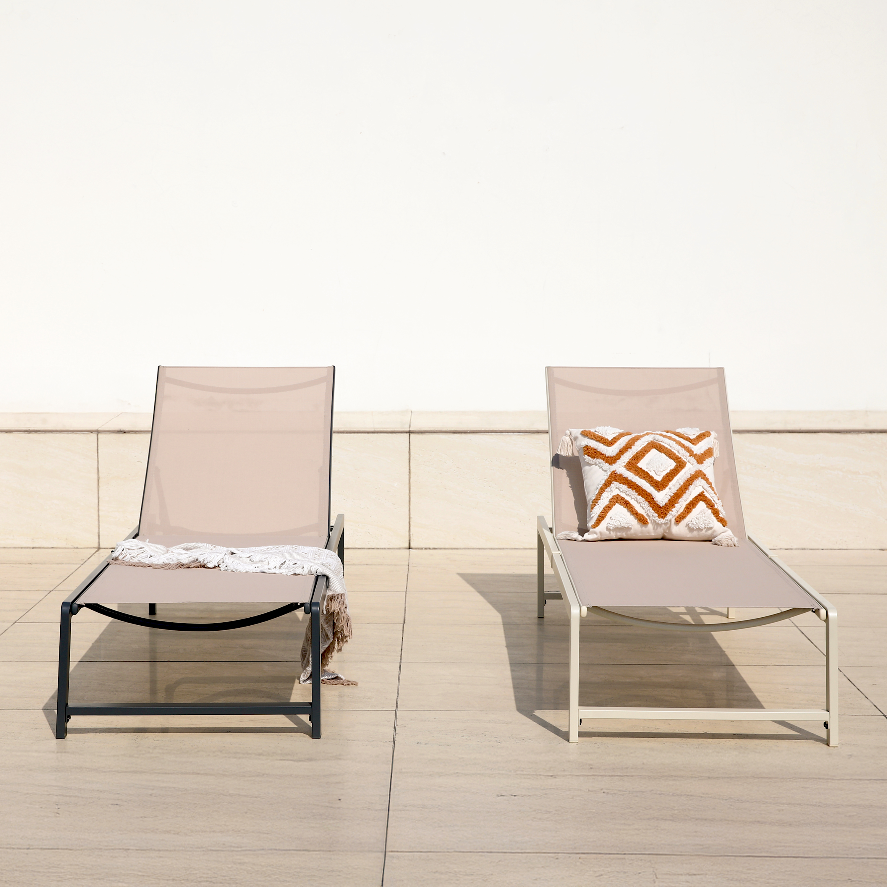 AXI Zane Sunbed Anthracite/Brown