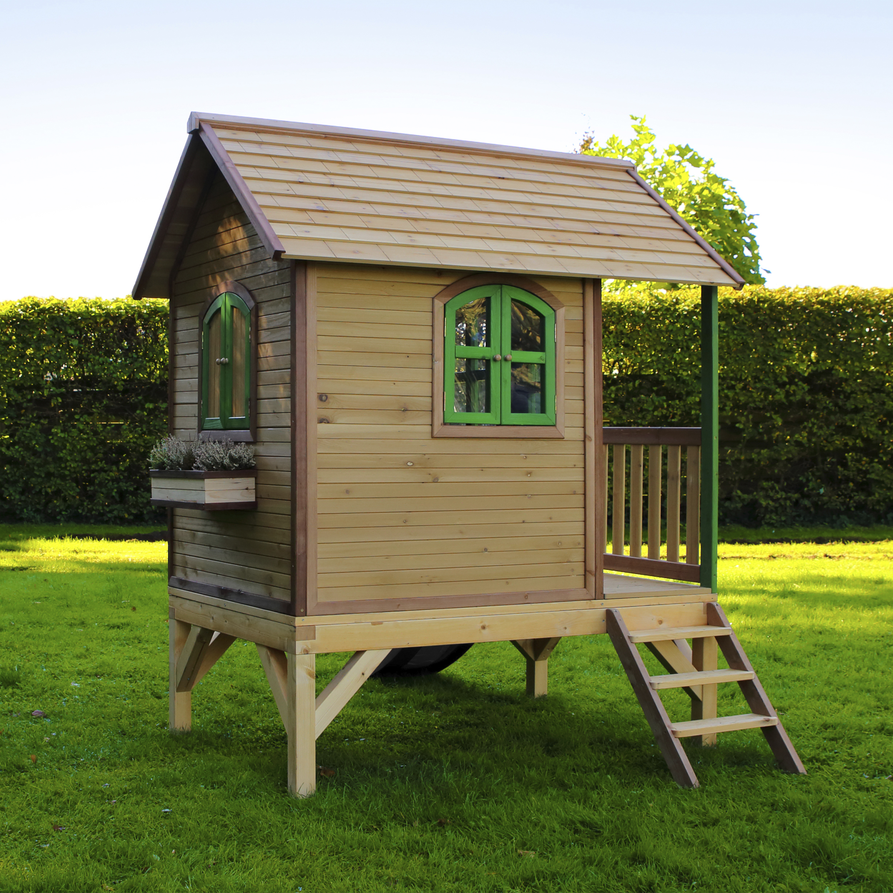 AXI Tom Playhouse Brown/Green - Grey Slide