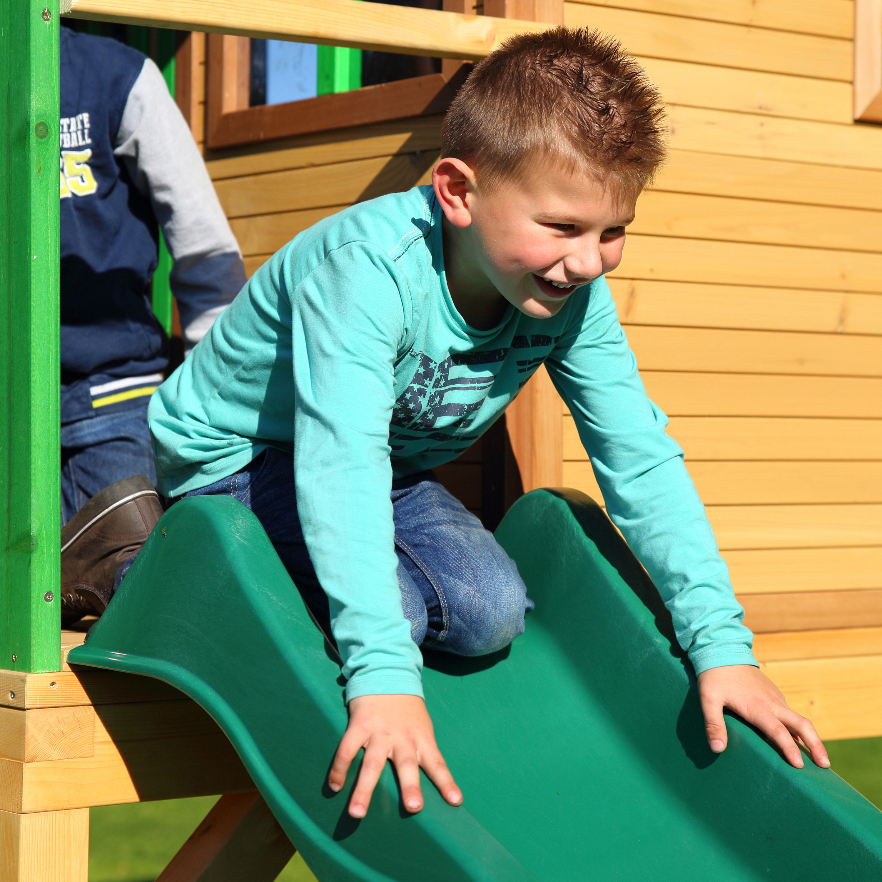 AXI Andy Playhouse Brown/Green - Green Slide