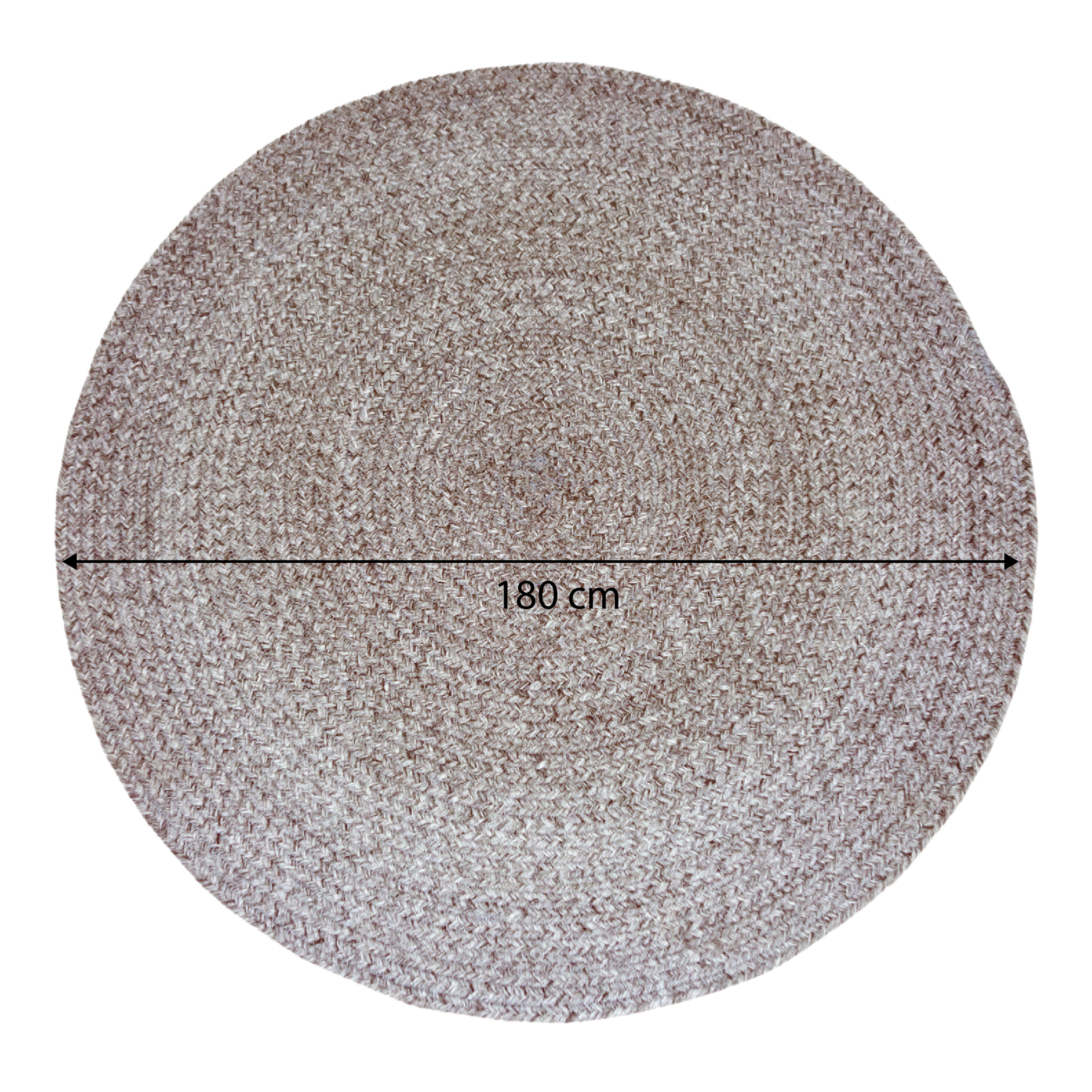 AXI Corfu Outdoor Rug – Round – Ø 180 cm – Brown