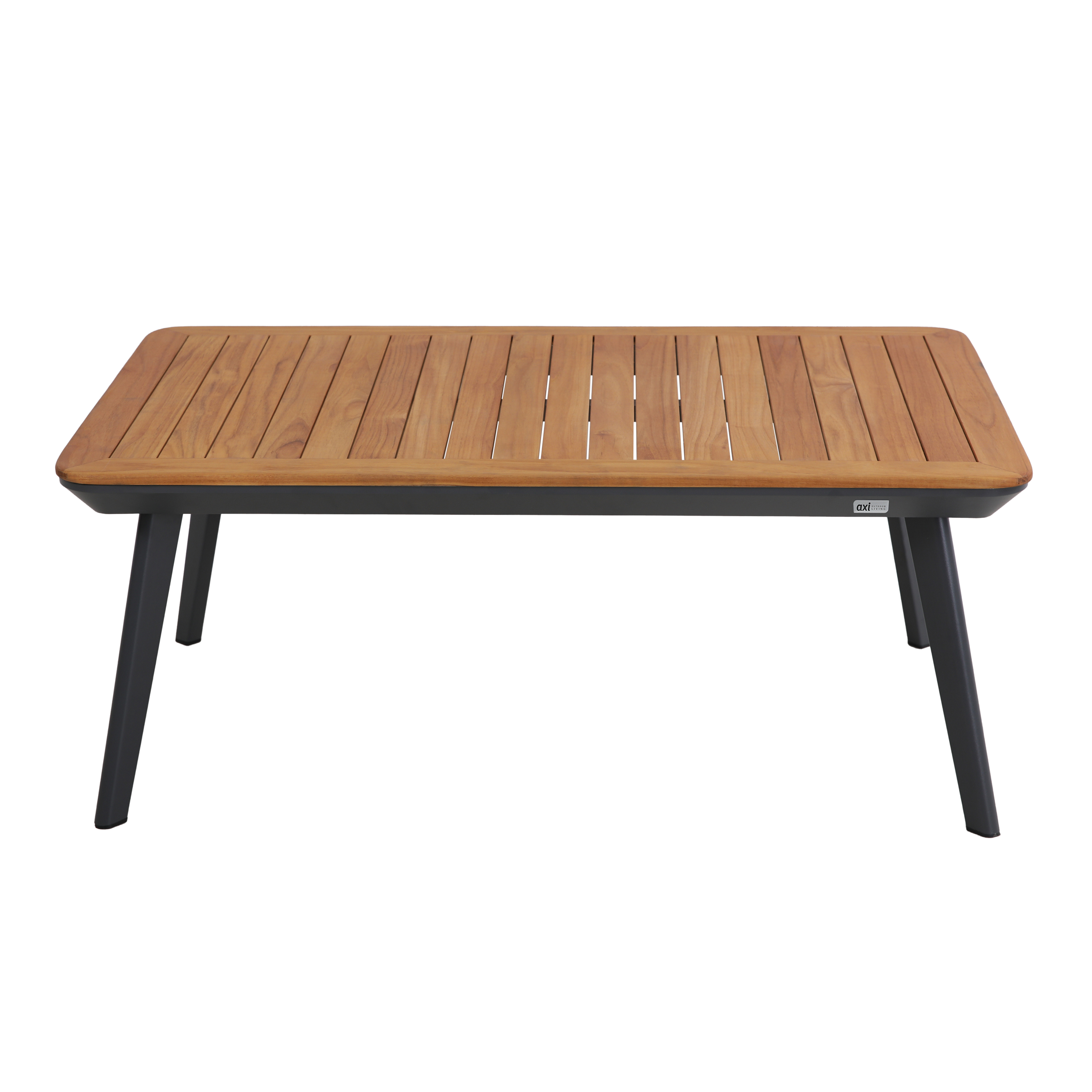 AXI Bibi lounge set 4-piece with bench. table and two chairs Anthracite/Teak-8720365062681 AXI Bibi lounge set 4-piece with bench. table and two chairs Anthracite/Teak