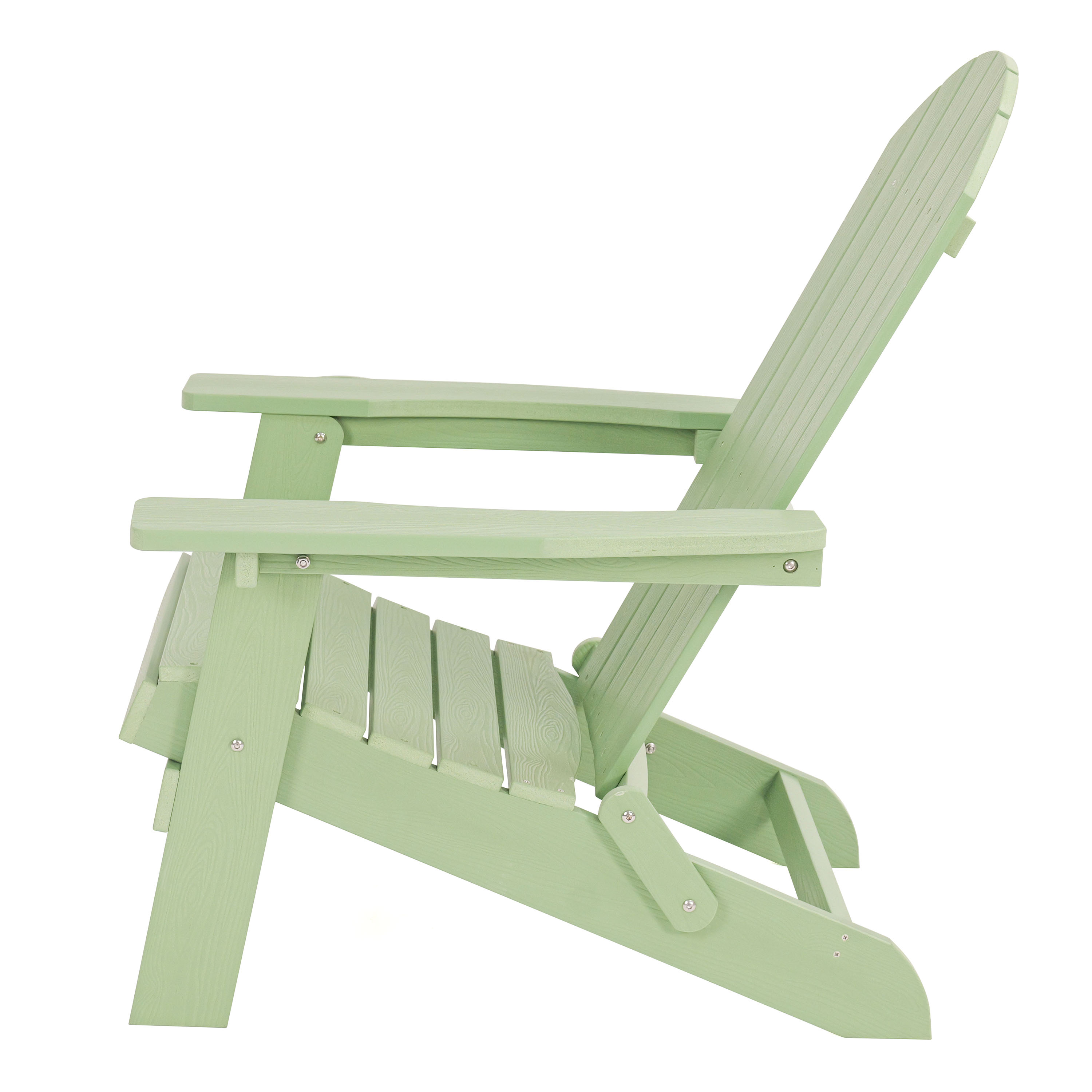 AXI Claire Folding Adirondack Chair Plastic Pastel Green