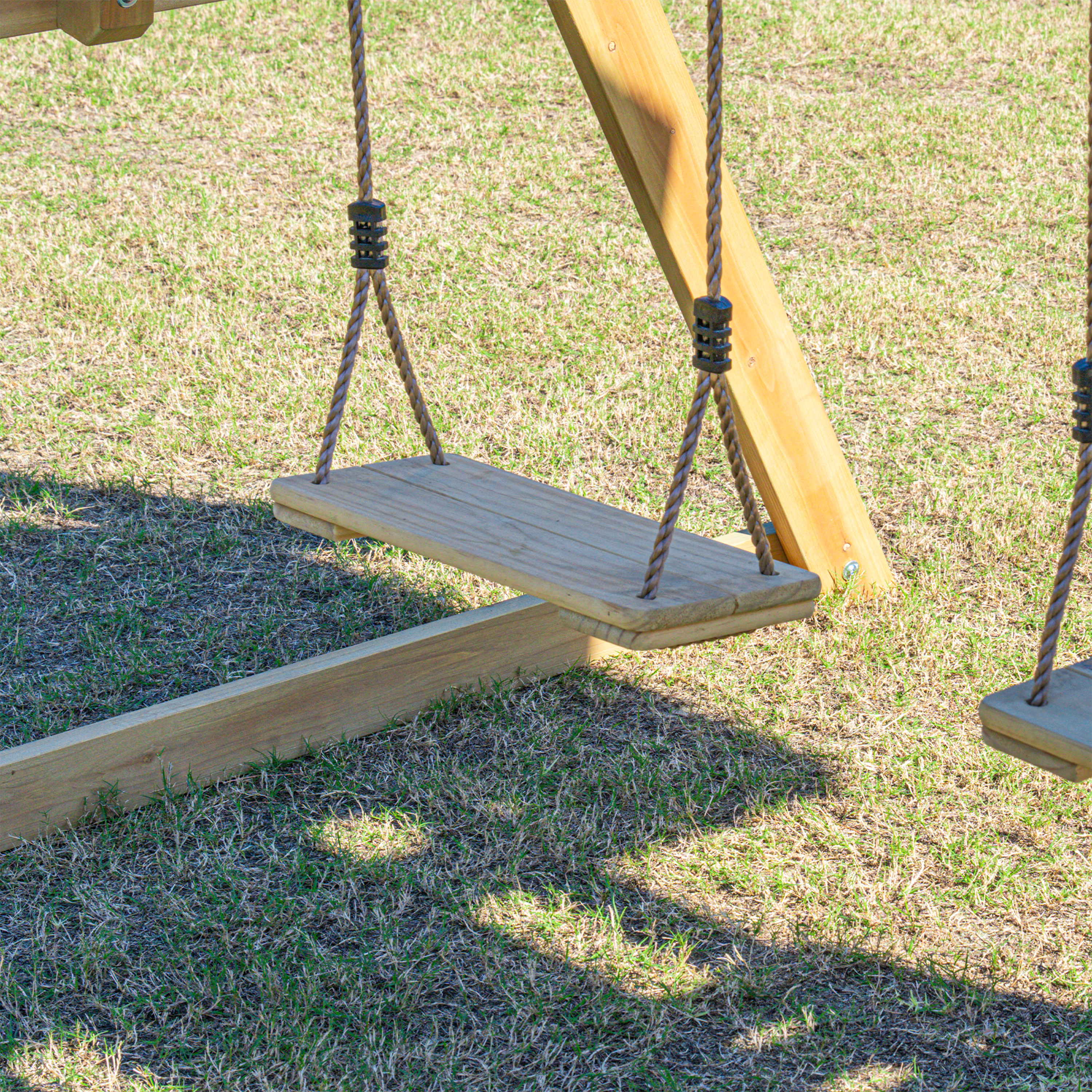 AXI Mia Climbing Frame with Double Swing Set – Red Slide