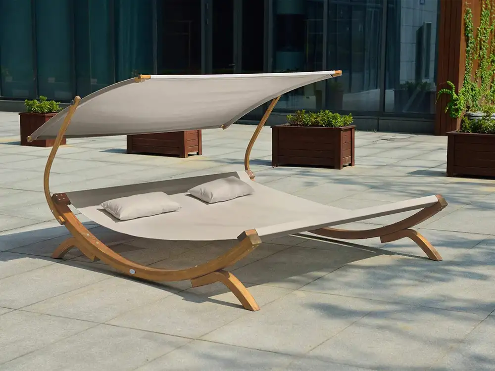 AXI Mallorca Tweepersoons ligbed met zonnescherm Beige-8720365060892 AXI Mallorca Tweepersoons ligbed met zonnescherm Beige