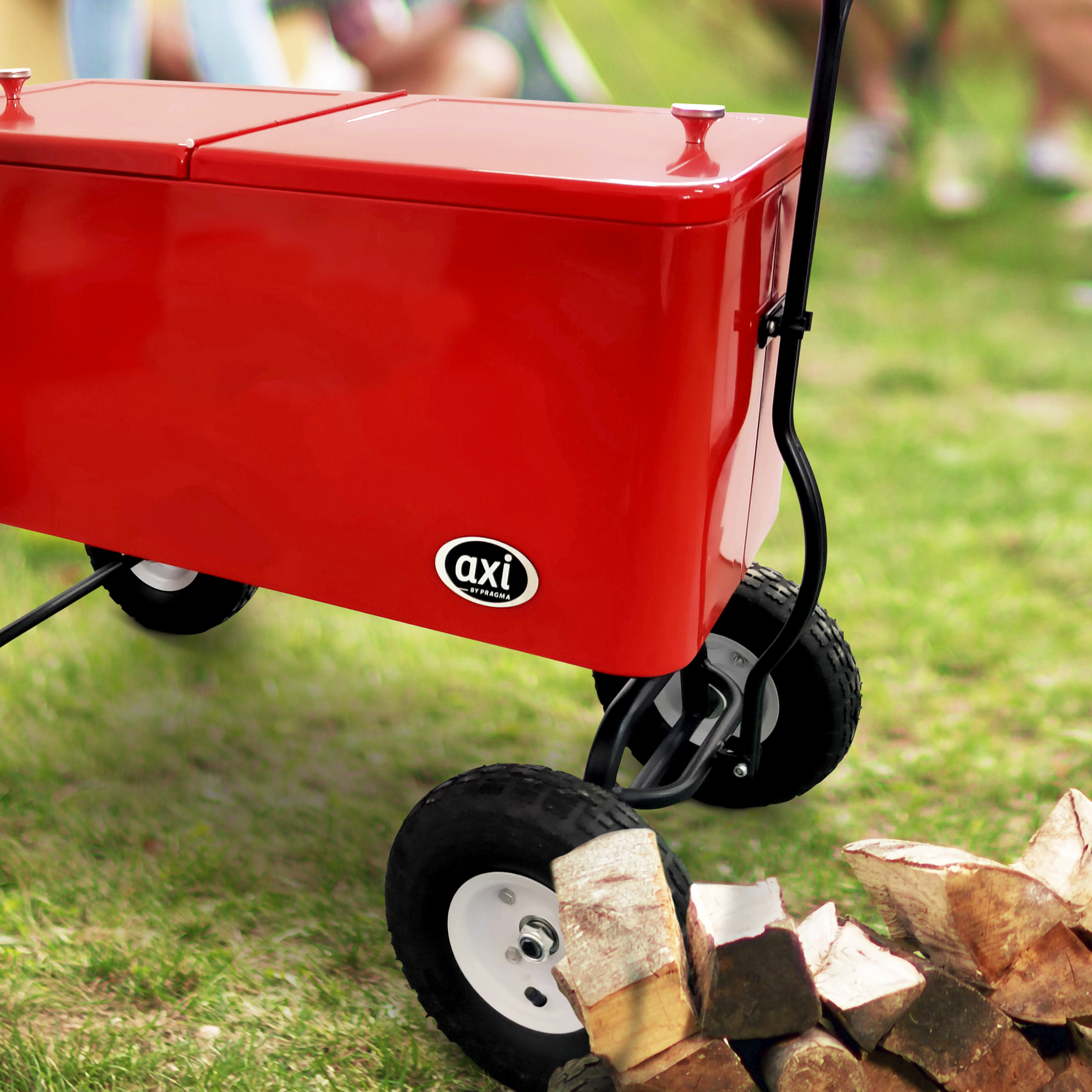 AXI Beach Wagon Cooler - Red-8717973931133 AXI Beach Wagon Cooler - Red