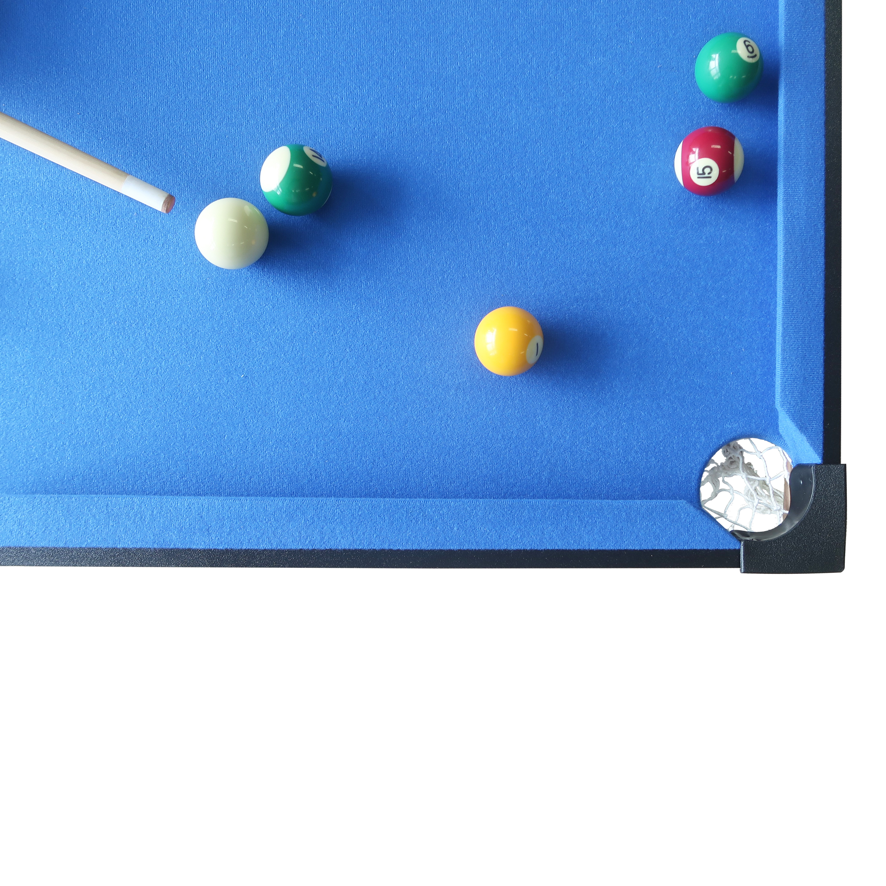 Cougar Pooltafel Mini Draagbaar Zwart/blauw