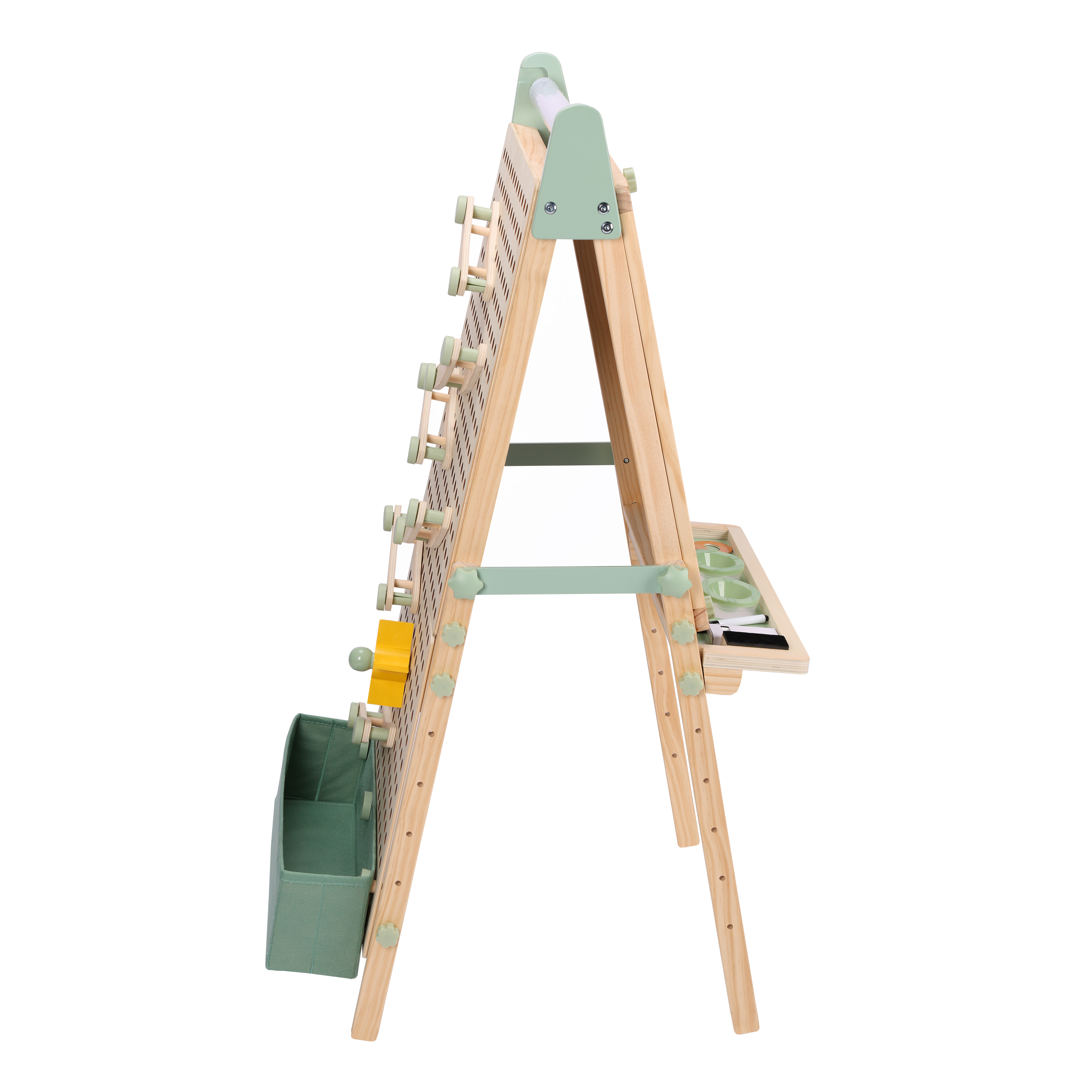 Sunny Mika Activity Easel with Pegboard - Natural Brown
