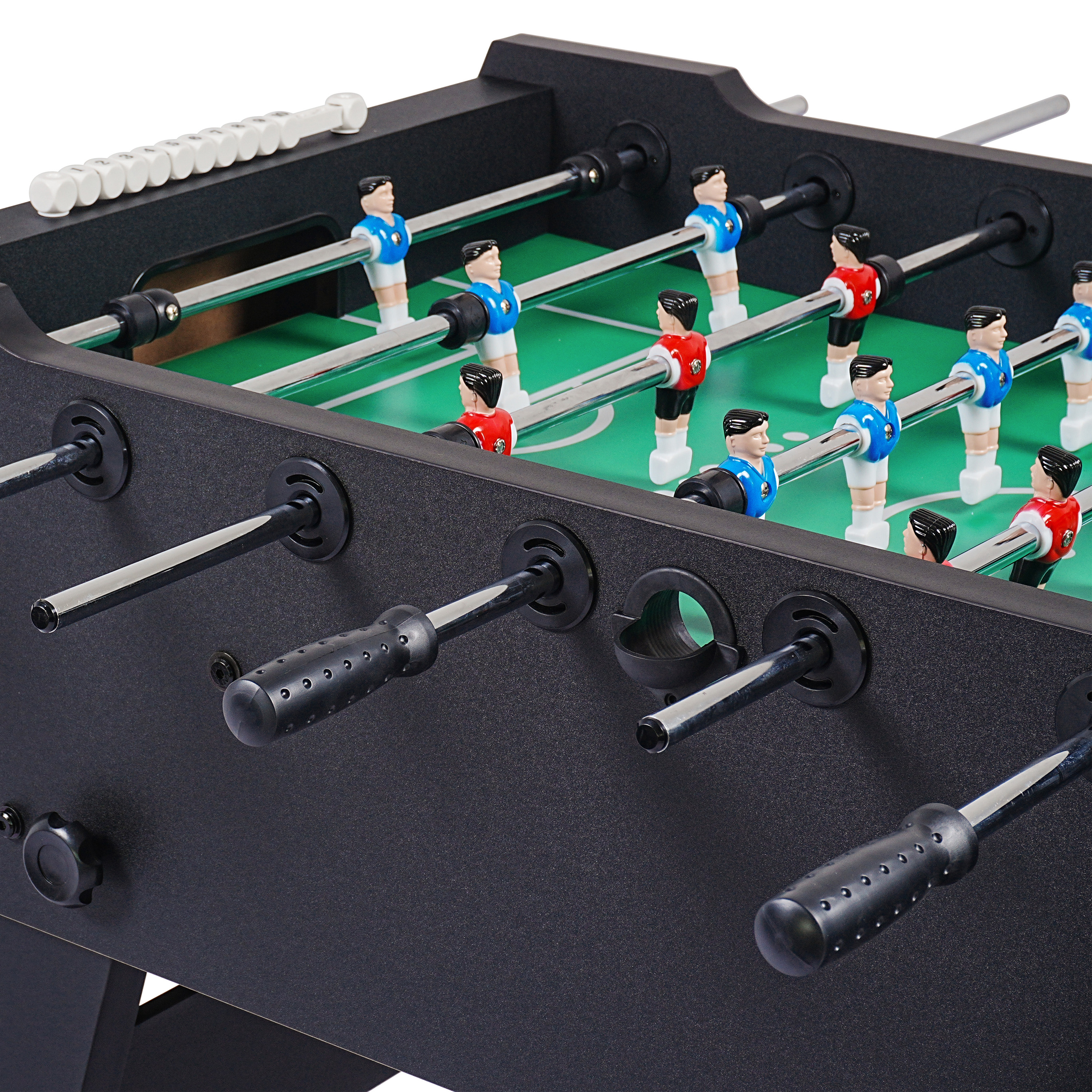 Cougar Powerkick Pro Folding Football Table Black – Green Playing Field