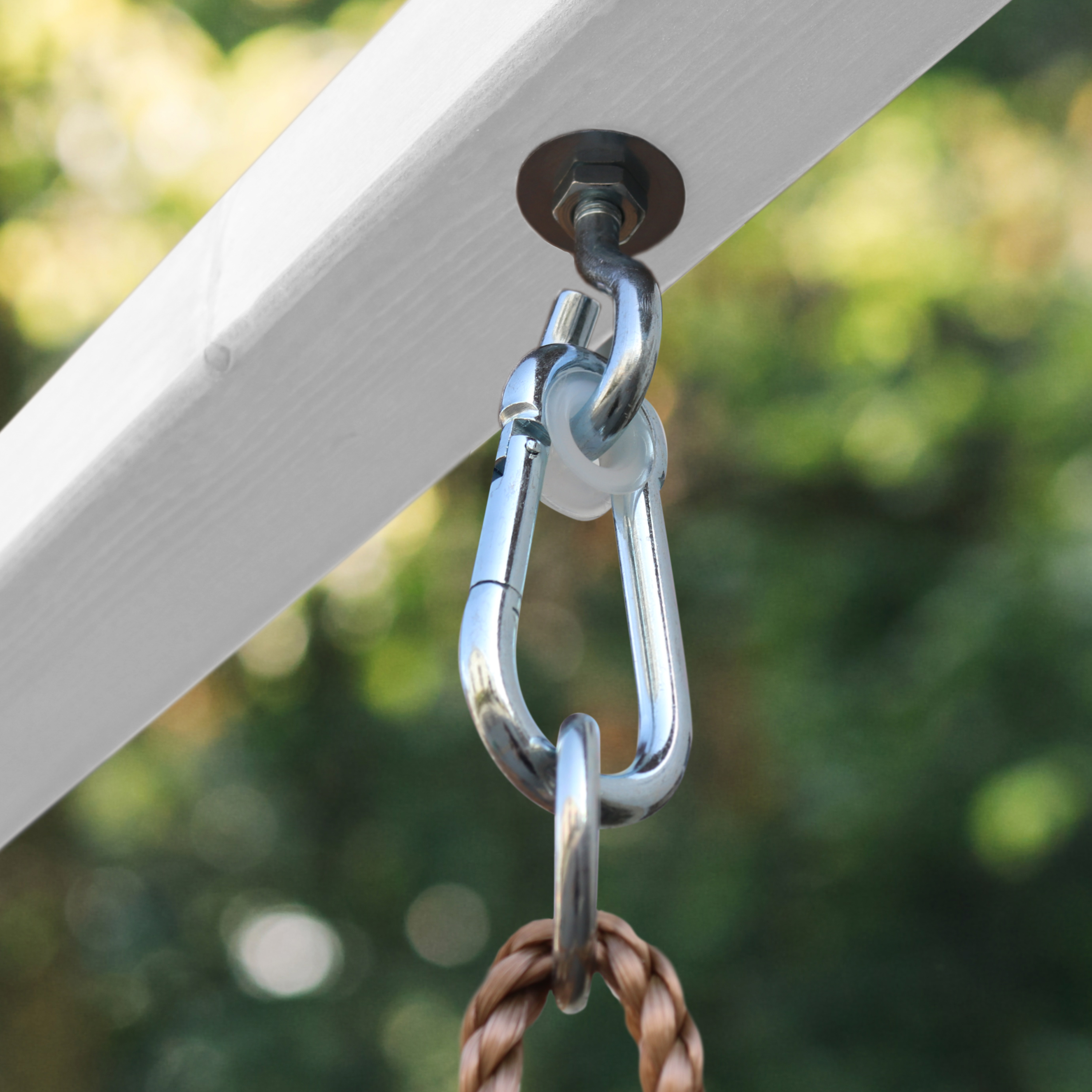 AXI Beach Tower with Climbing Frame and Double Swing Set Grey/White - Purple Slide