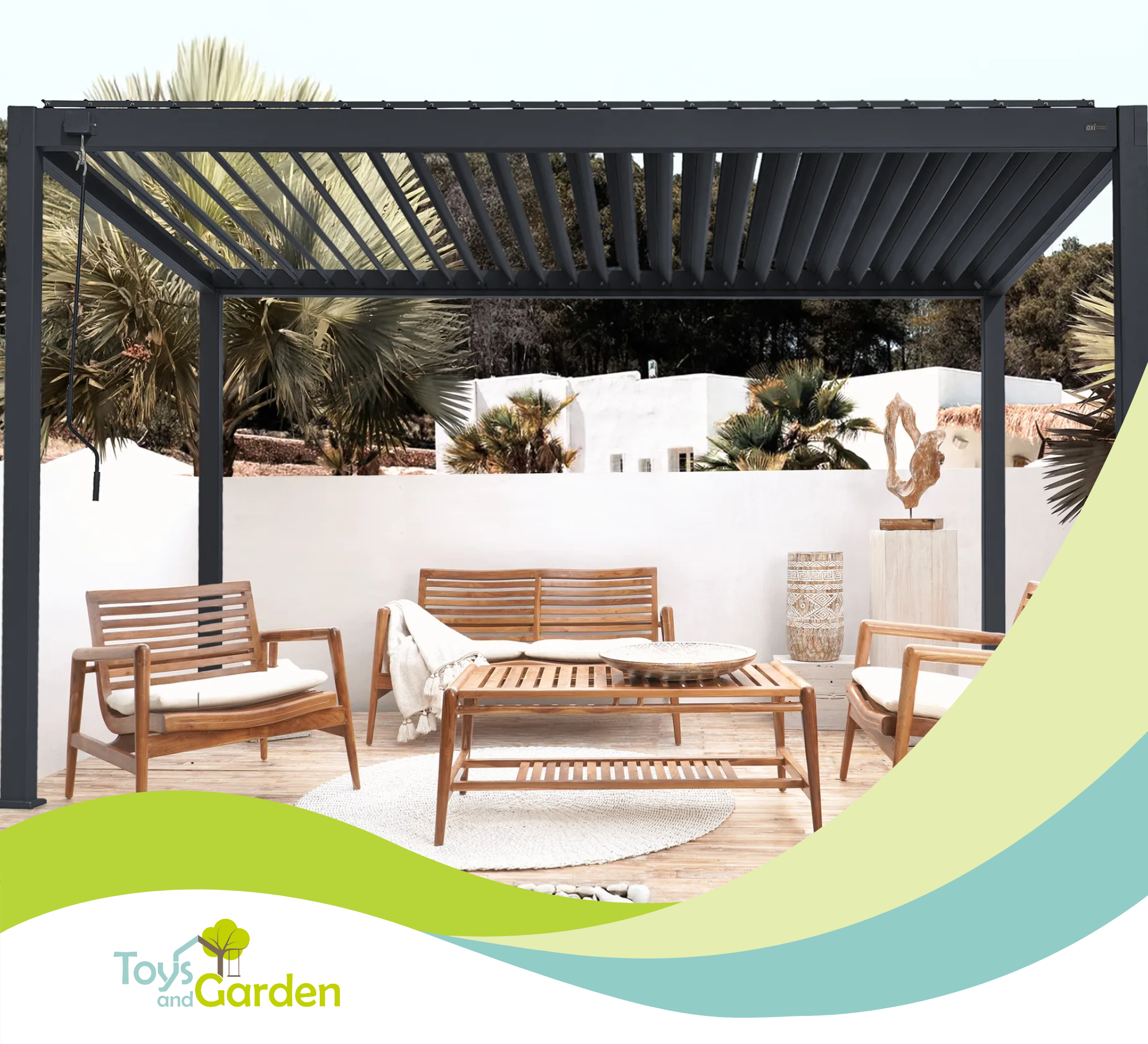 Njut av våren med AXI Raya Pergola i aluminium